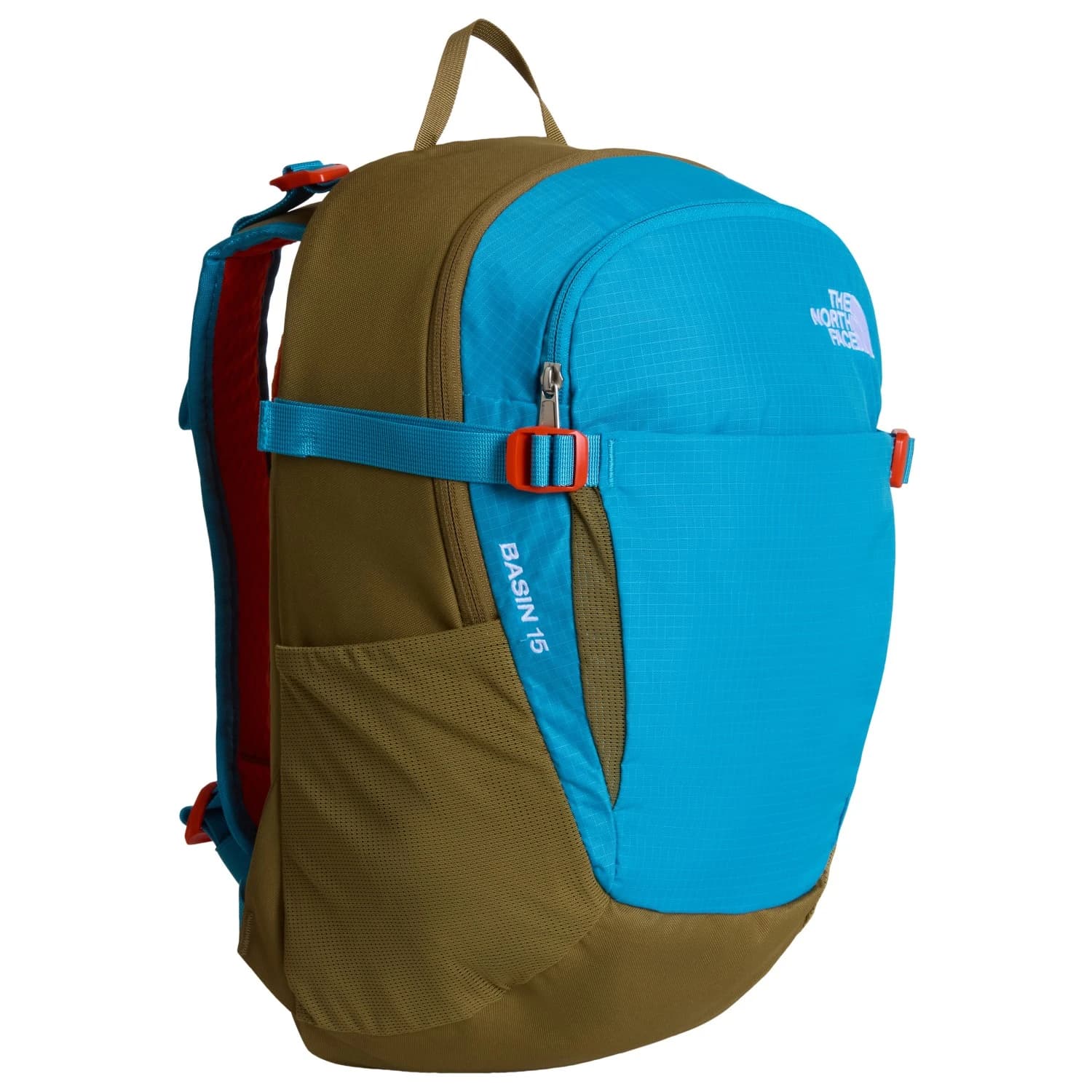 Дневна раница The north face Basin 15 Daypack - River Ice / Cedar / Lava Red
