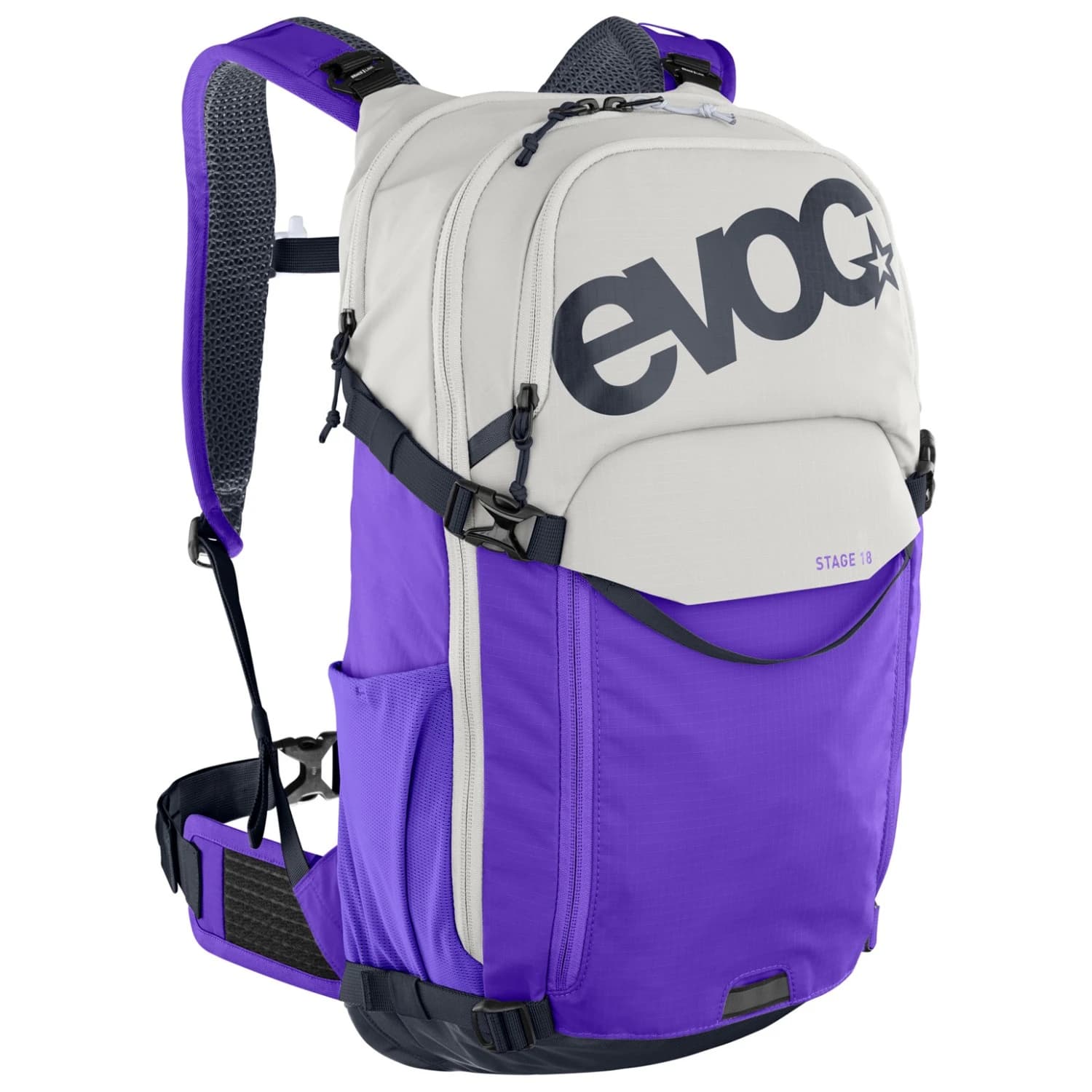Раница за колоездене Evoc Stage 18 Cycling backpack - Sand / Violet
