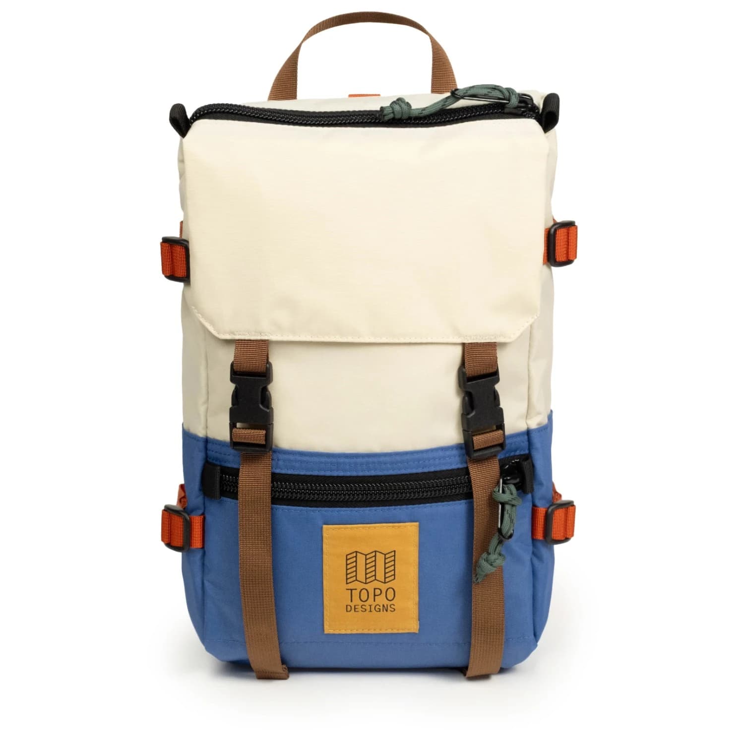 Дневна раница Topo designs Rover Pack Mini Recycled Daypack - Bone White / Cobalt