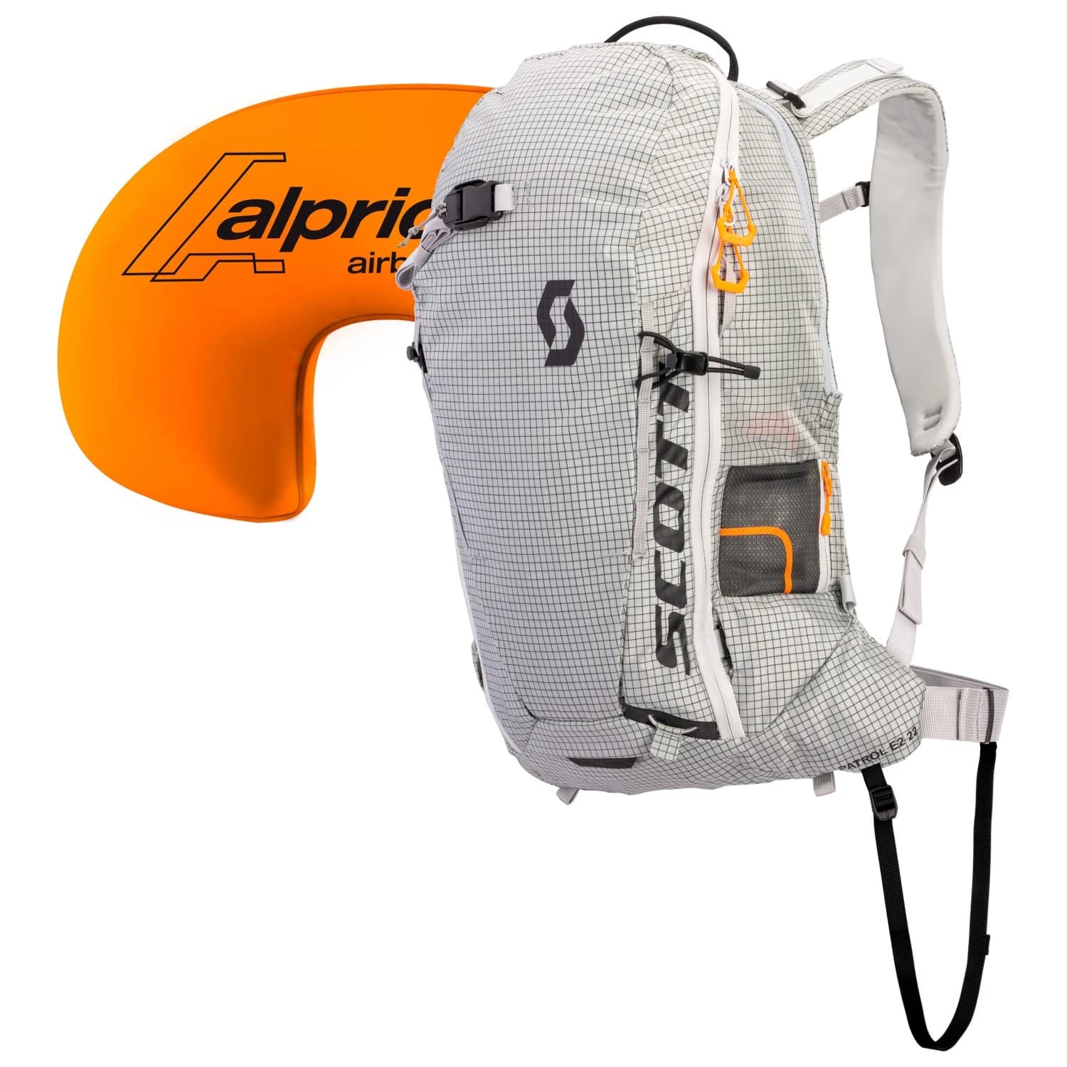 Лавинна раница с въздушна възглавница Scott Pack Patrol E2 22 Kit Avalanche airbag - Light Grey / Black