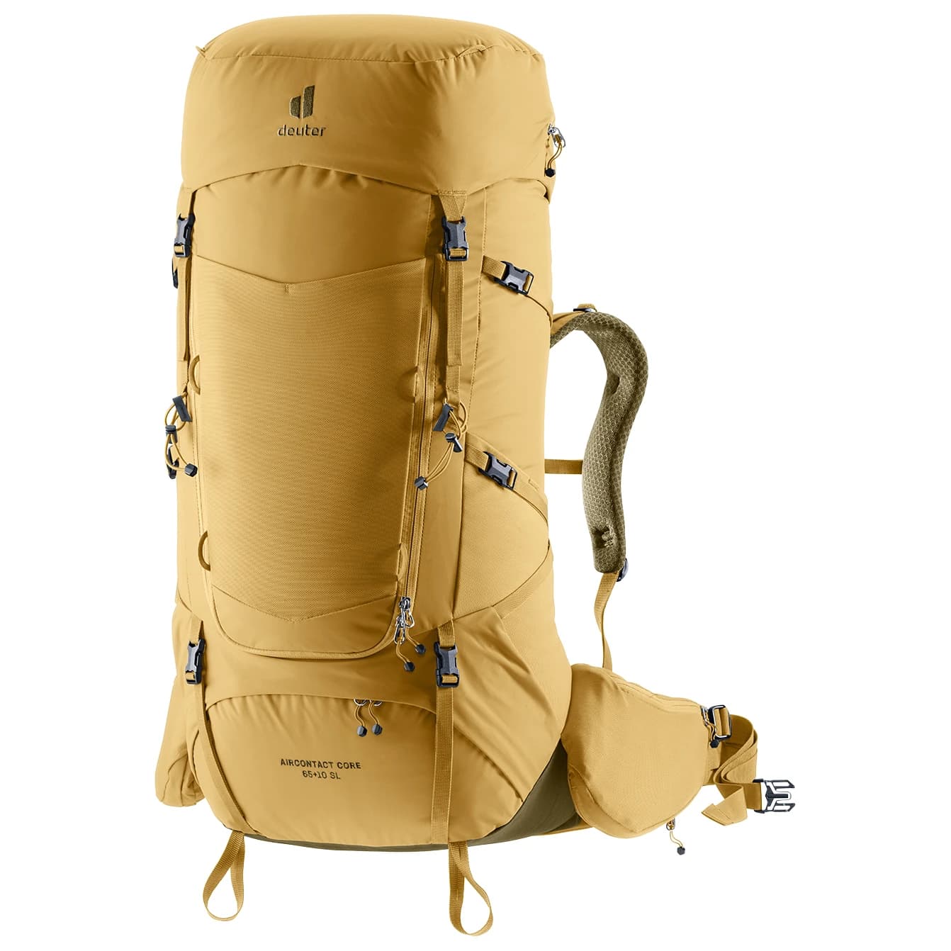 Дамска трекинг раница Deuter Women's Aircontact Core SL 65+10 Walking backpack - Savanna / Nori