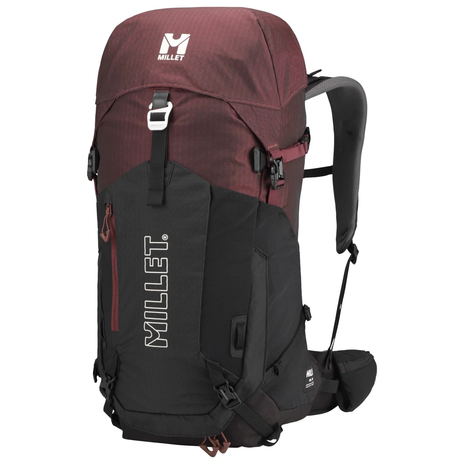 Алпийска раница Millet Ubic 30 Mountaineering backpack - E-Black / Dark Red