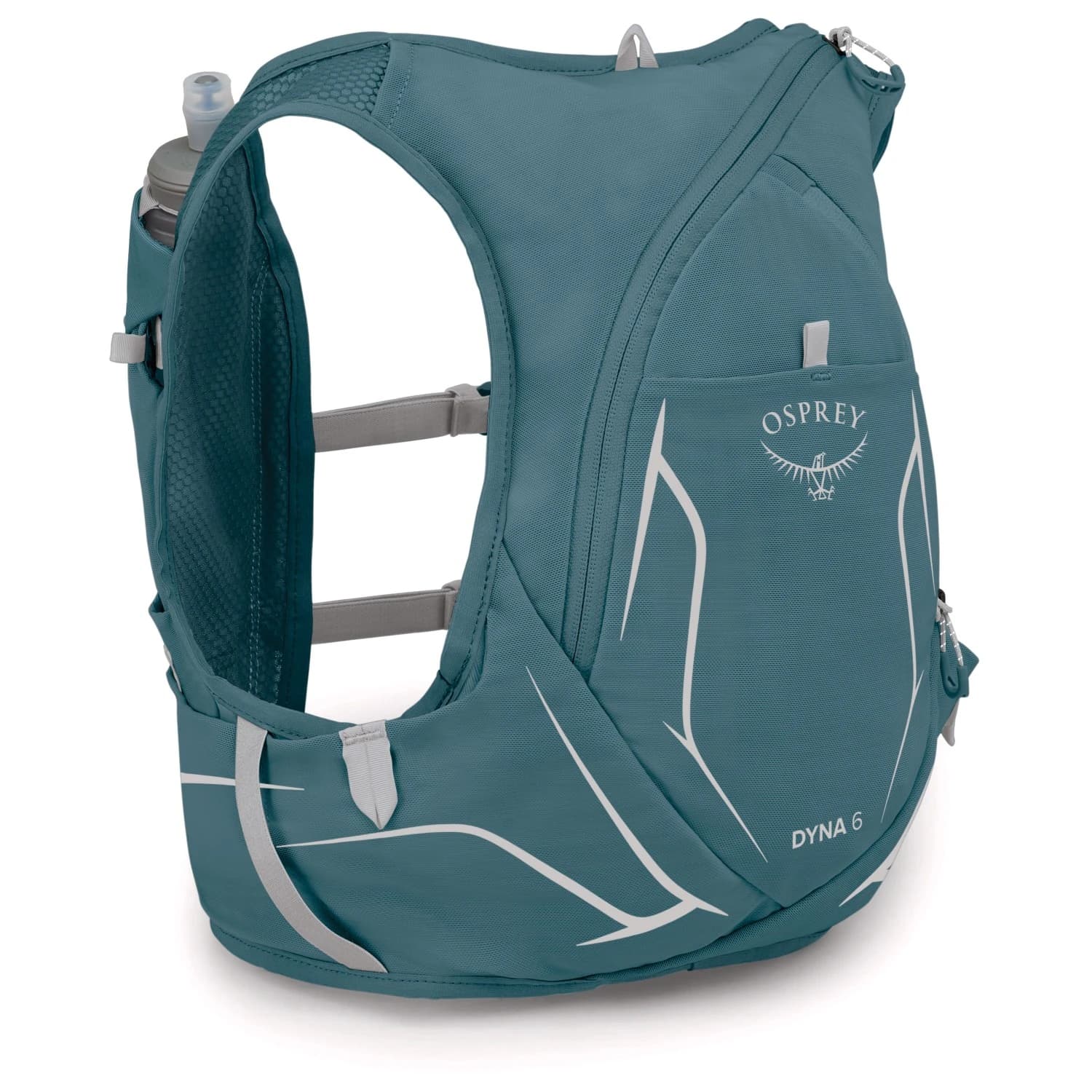 Дамска раница за трейл бягане Osprey Women's Dyna 6 Trail running backpack - Cascade Blue / Silver Lining