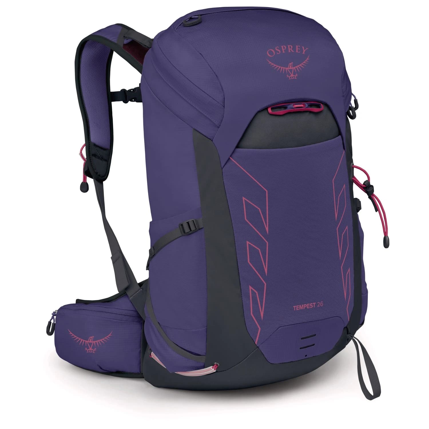 Дамска туристическа раница Osprey Women's Tempest 26 Walking backpack - Deep Fig / Hotspot Pink