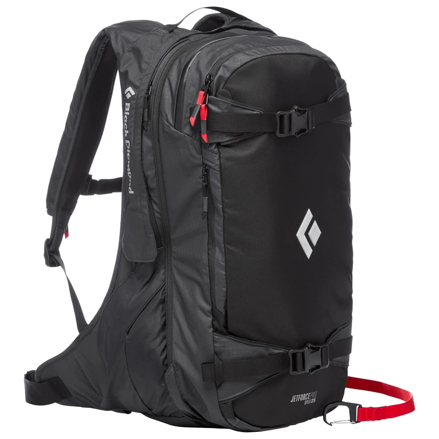 Лавинна раница с въздушна възглавница Black diamond Jetforce Pro Split 25 Backpack Avalanche airbag - Black