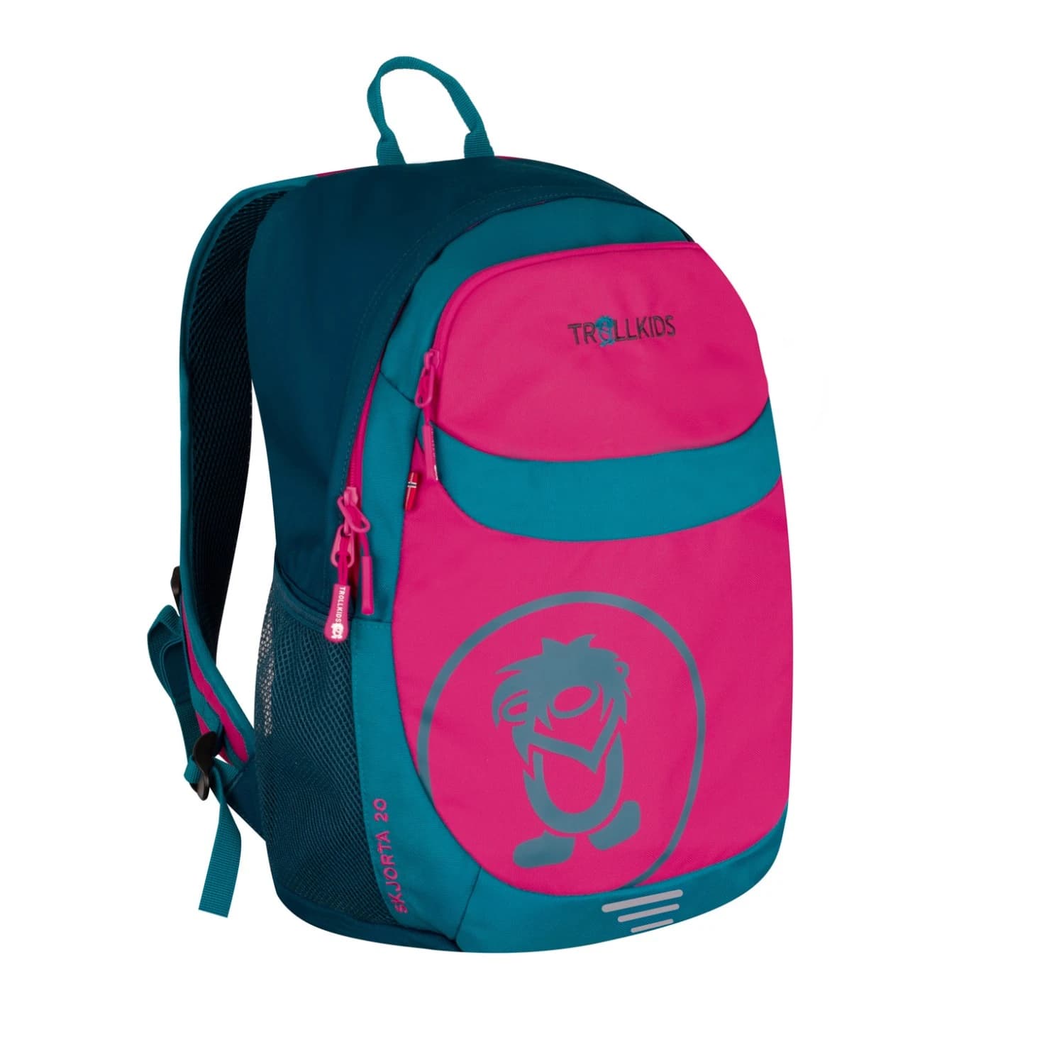 Детска дневна раница Trollkids Kid's Skjorta Pack 20 Daypack - Bright Pink / Harbor Blue / Madeira Blue