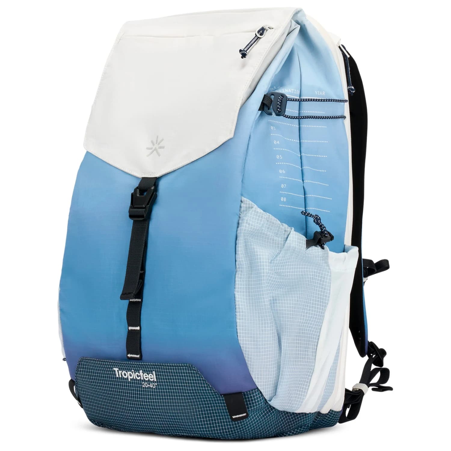 Пътна раница Tropicfeel Shell Pro Lite 20-40 Travel backpack - Airy Blue