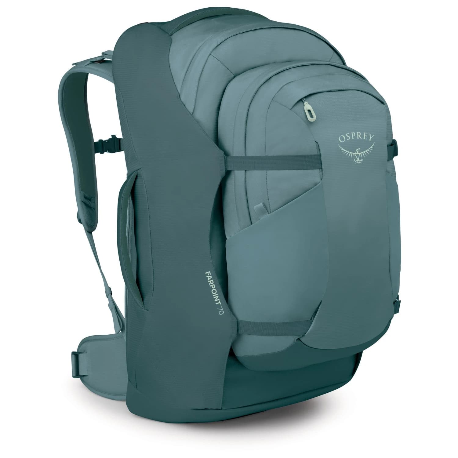 Пътна раница Osprey Farpoint 70 Travel backpack - Cascade Blue / Torrent Blue