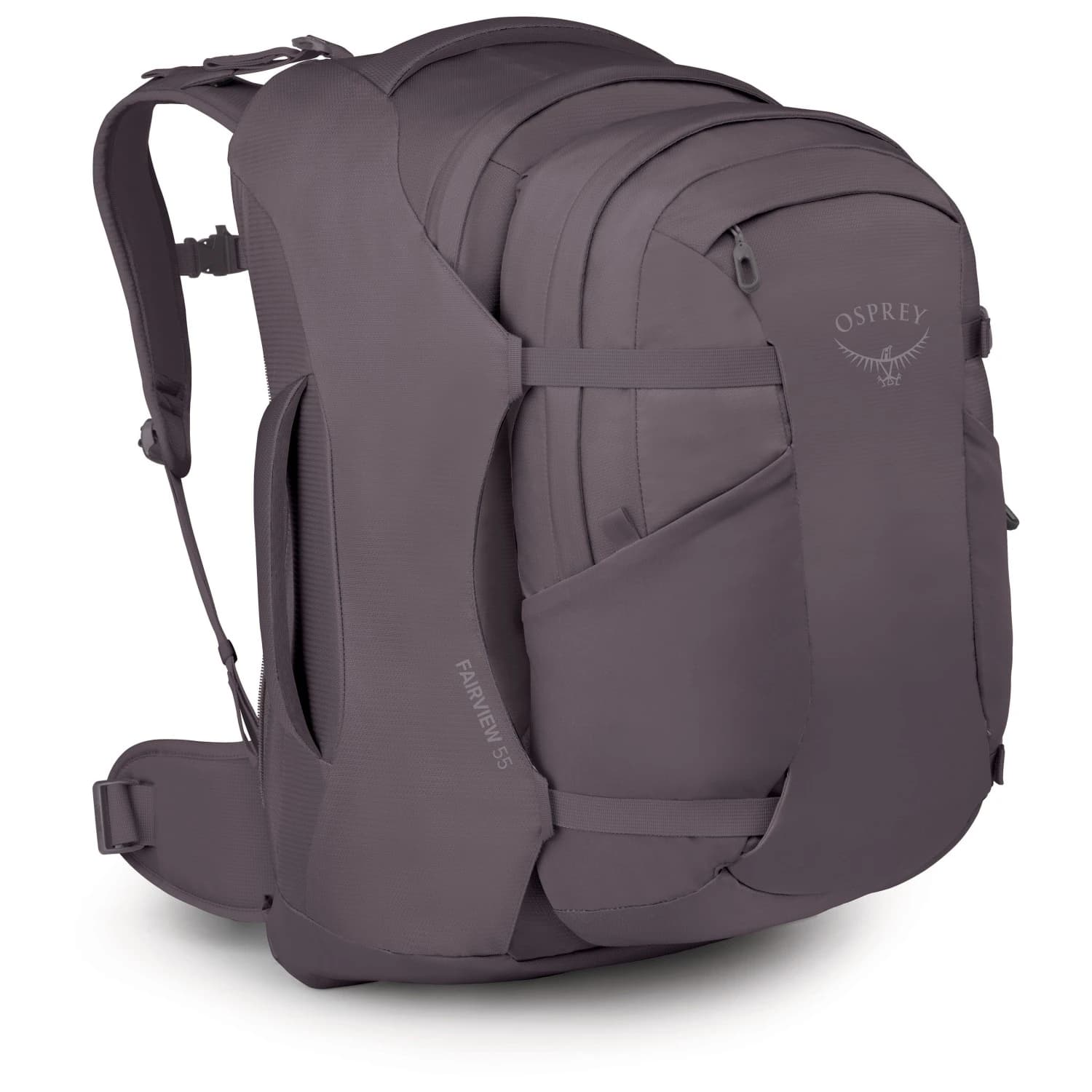 Дамска пътна раница Osprey Women's Fairview 55 Travel backpack - Graphite Purple