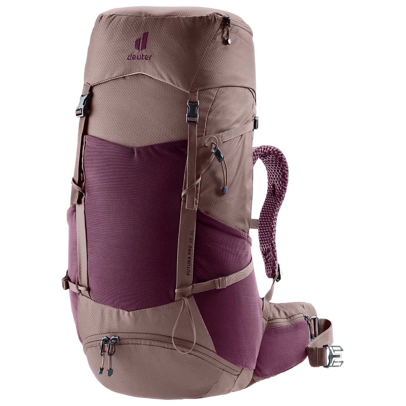 Дамска туристическа раница Deuter Women's Futura Pro SL 38 Walking backpack - Cassis / Ashrose
