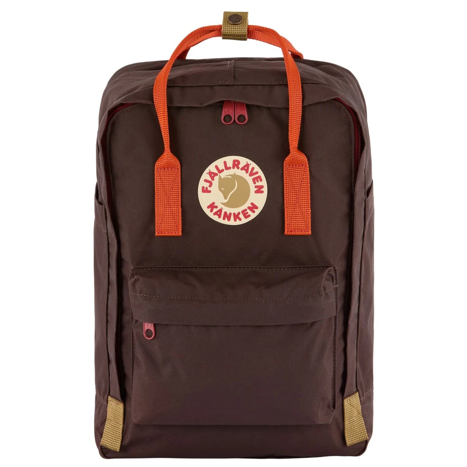 Дневна раница Fjällräven Kånken Koncept Laptop 18 Daypack - Black Oak / Rowan Red