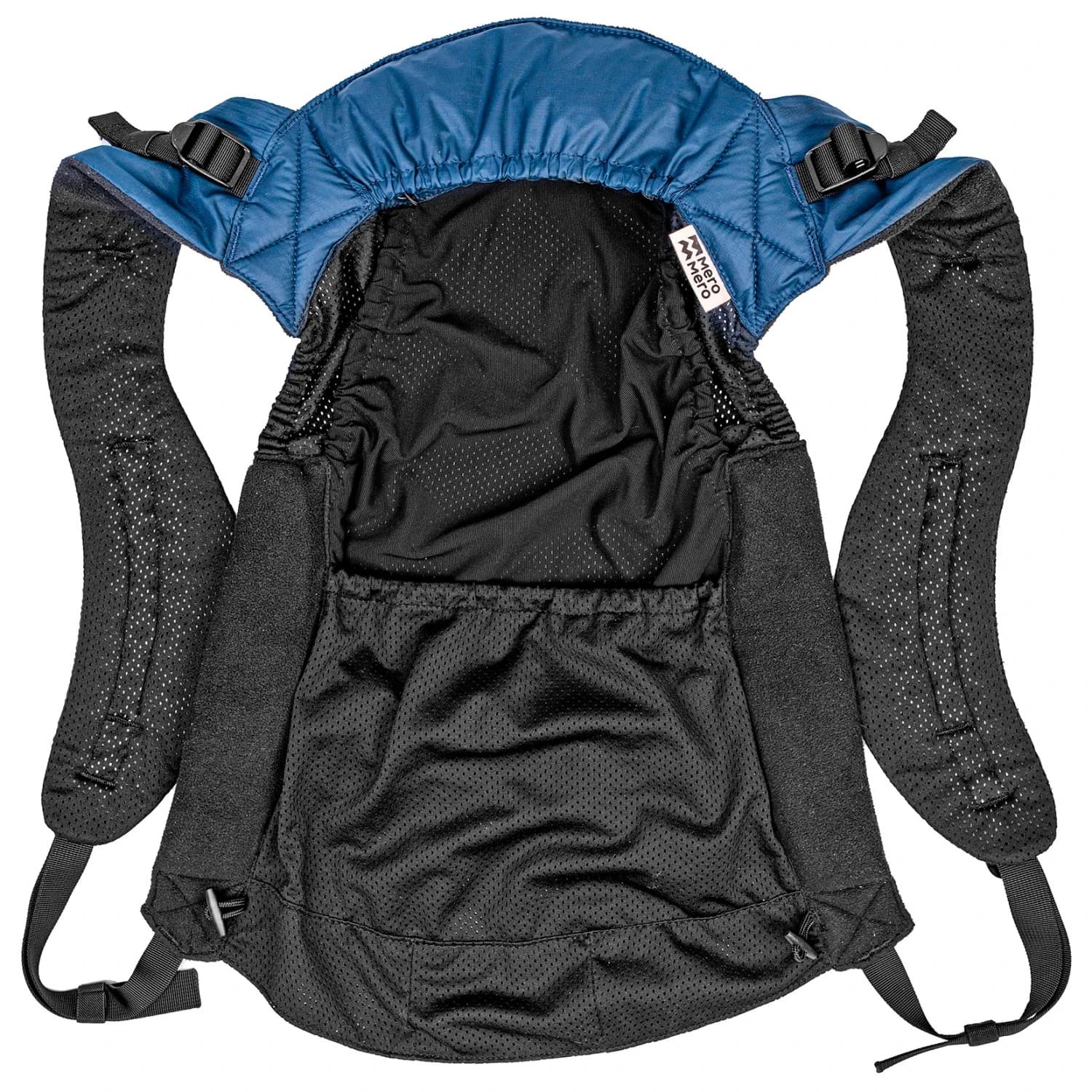 Детска носилка за деца Meromero Onsen Onbuhimo V2 Kids' carrier - Navy Blue / Black II