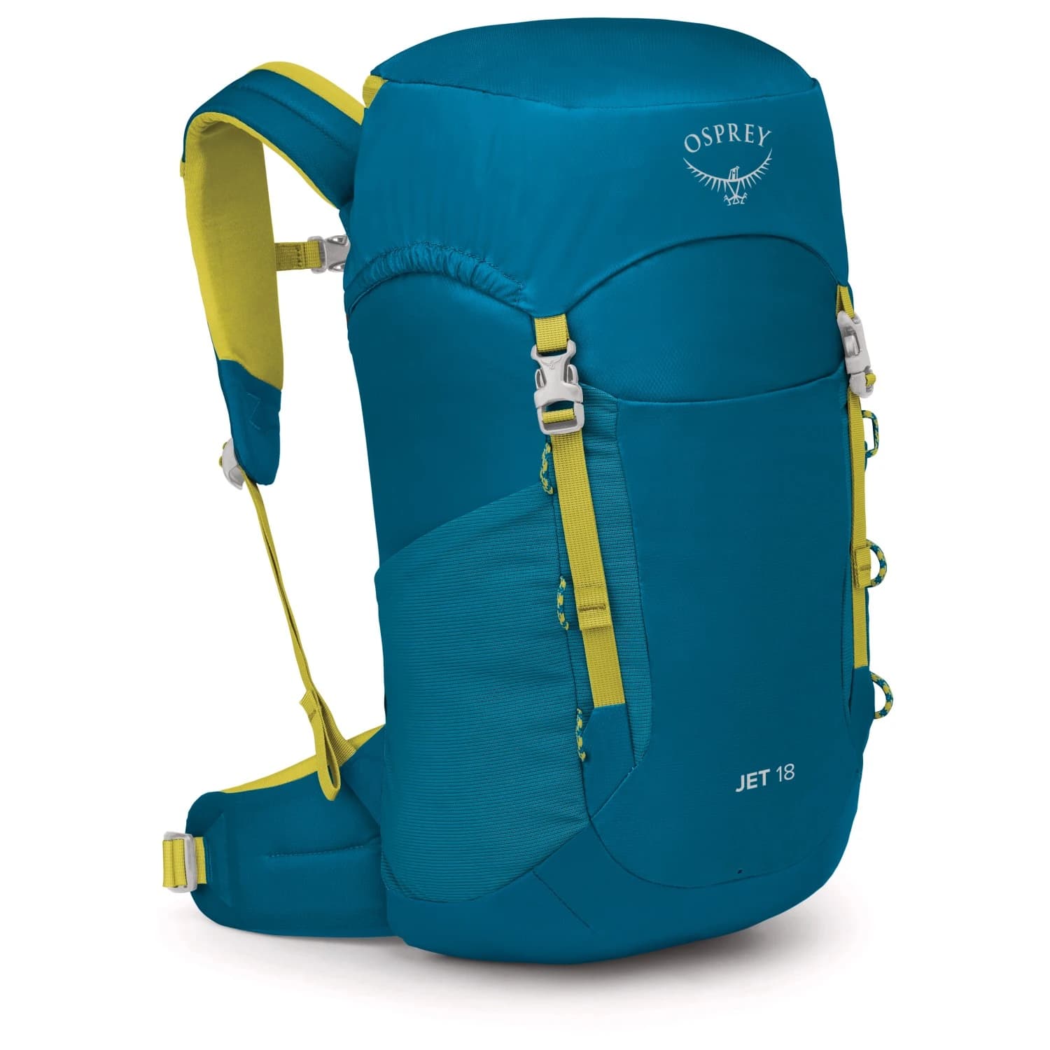 Детска детска раница Osprey Kid's Jet 18 Kids' backpack - Blue Spikemoss / Lemongrass