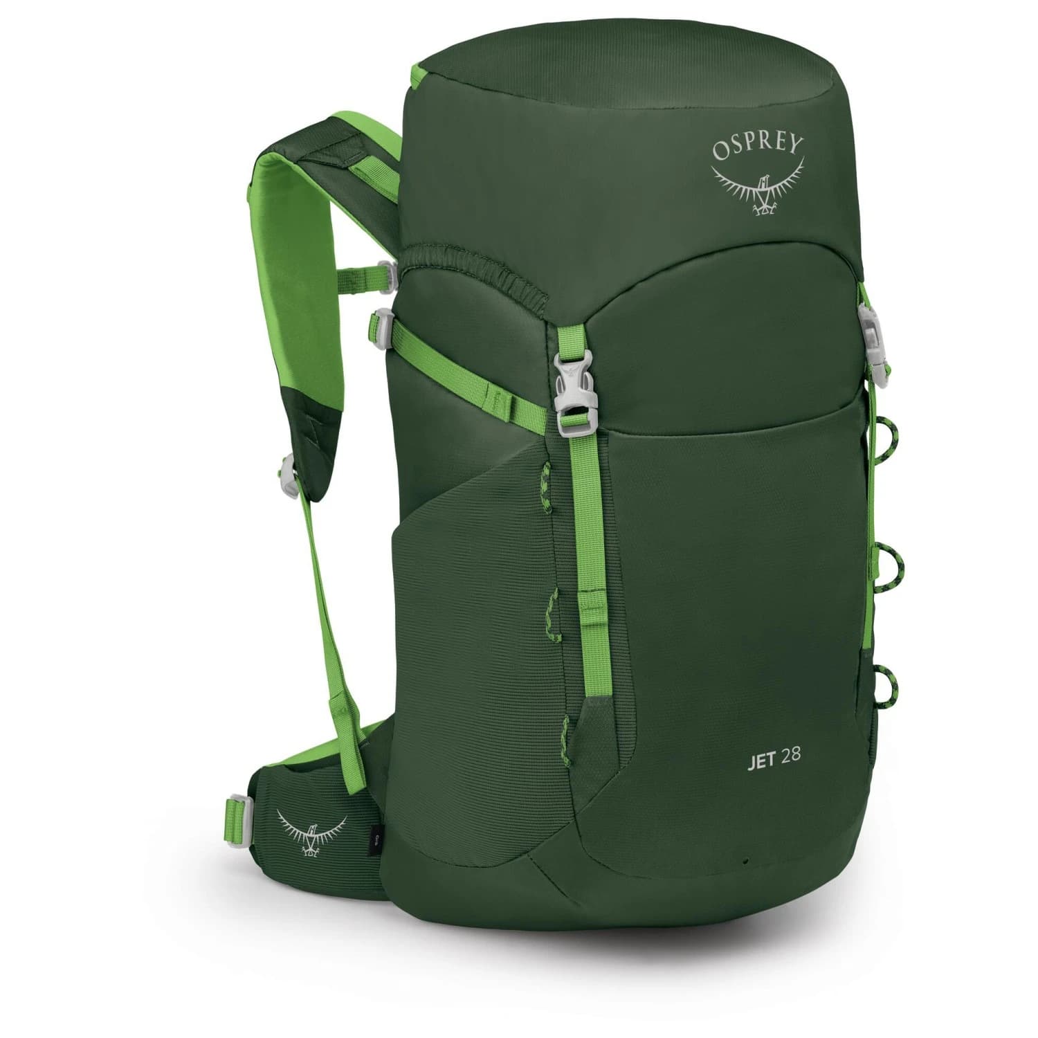 Детска детска раница Osprey Kid's Jet 28 Kids' backpack - Green Canopy / Limeline Green