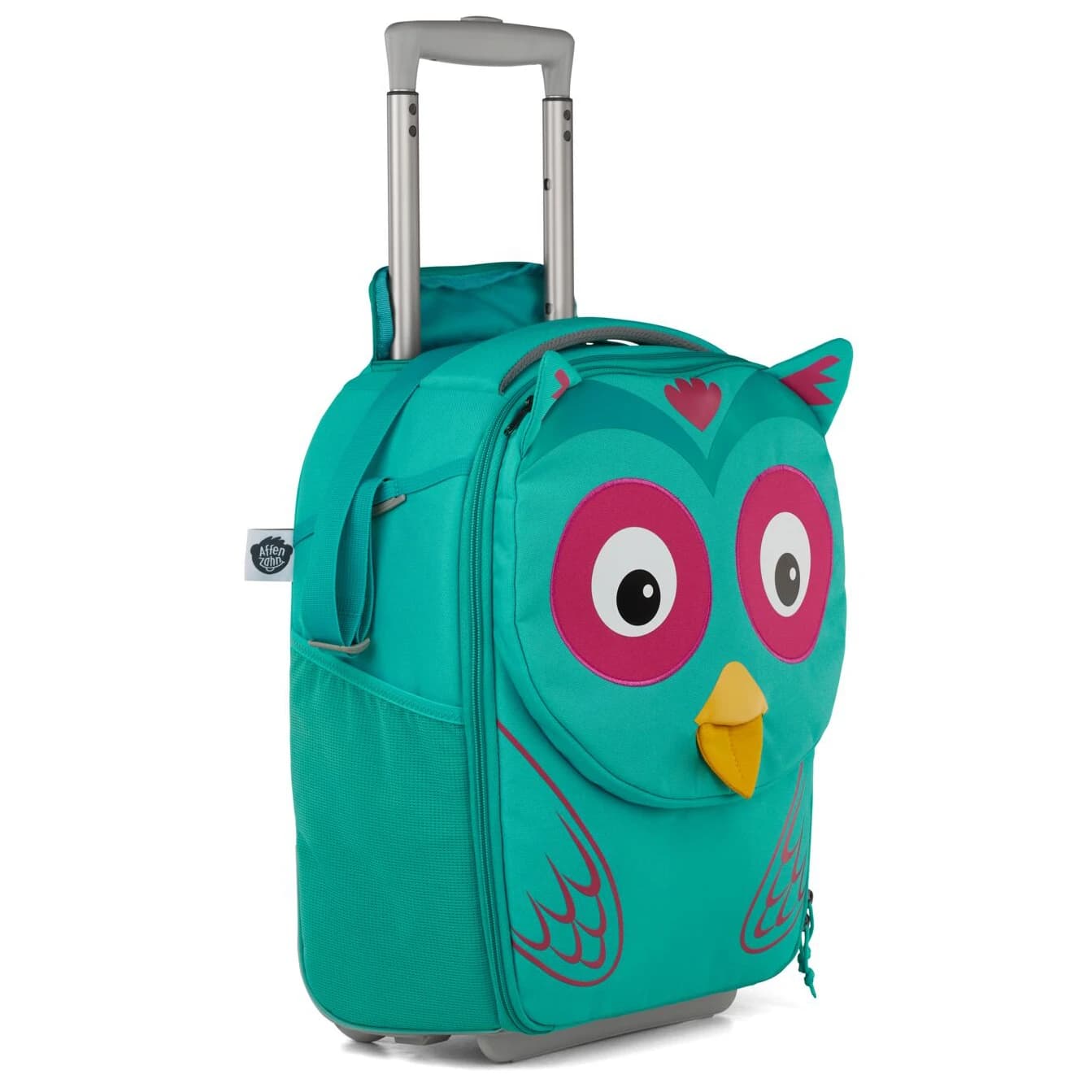 Детска детска раница Affenzahn Kinderkoffer Eule Kids' backpack - Teal