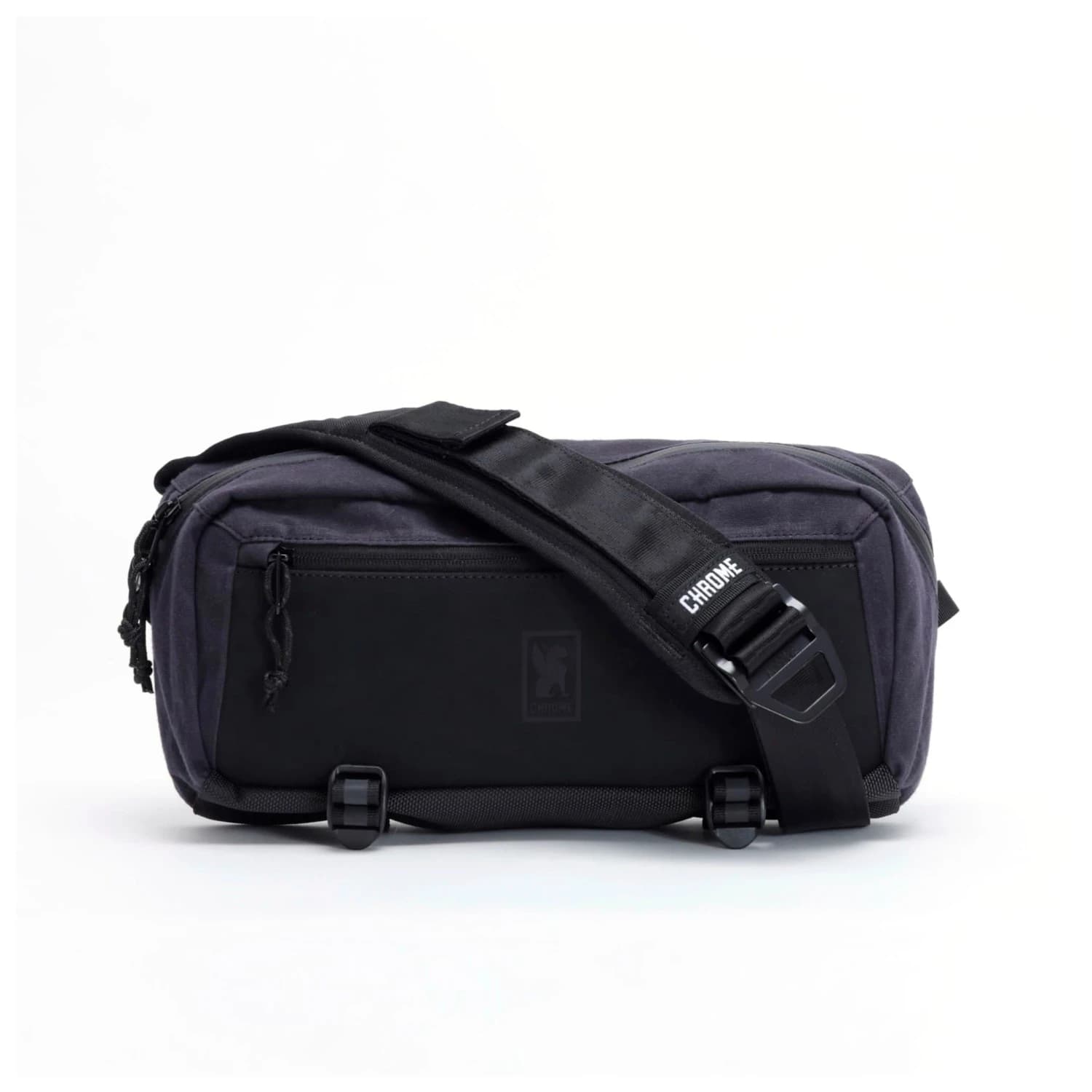 Чанта за рамо Chrome Mini Kadet 5 Shoulder bag - Black Canvas Leather
