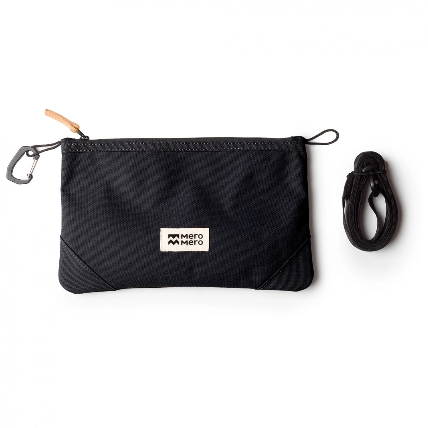 Чанта за рамо Meromero Stuff Pouch V2 Shoulder bag - Dark Grey / Nude Leather