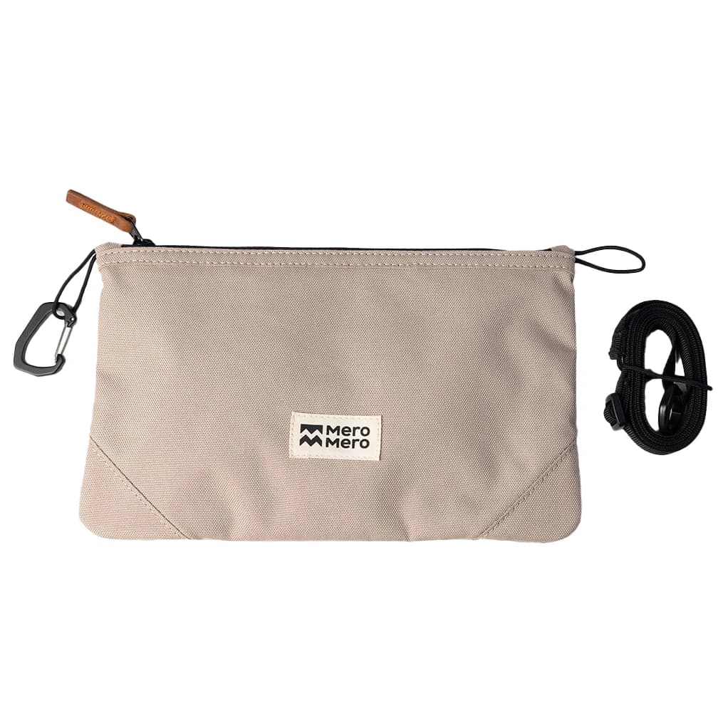 Чанта за рамо Meromero Stuff Pouch V2 Shoulder bag - Sand / Brown Leather