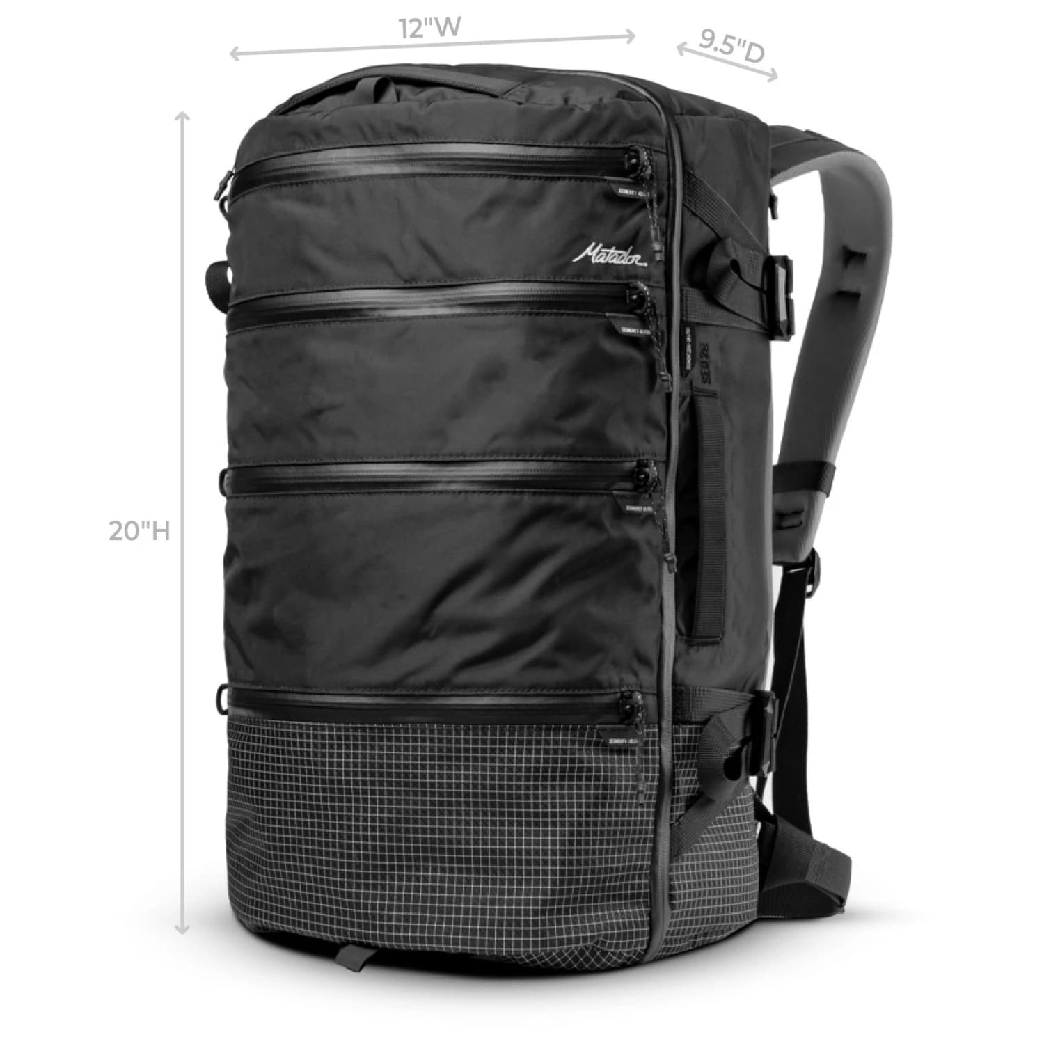Пътна раница Matador Segmented Backpack 28 Luggage - Black