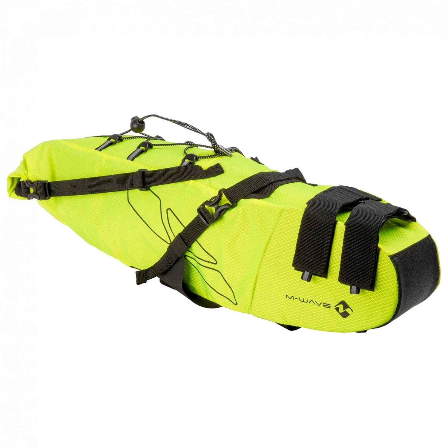Чанта за седло M-wave Rough Ride Saddle Bike bag - Neon Yellow