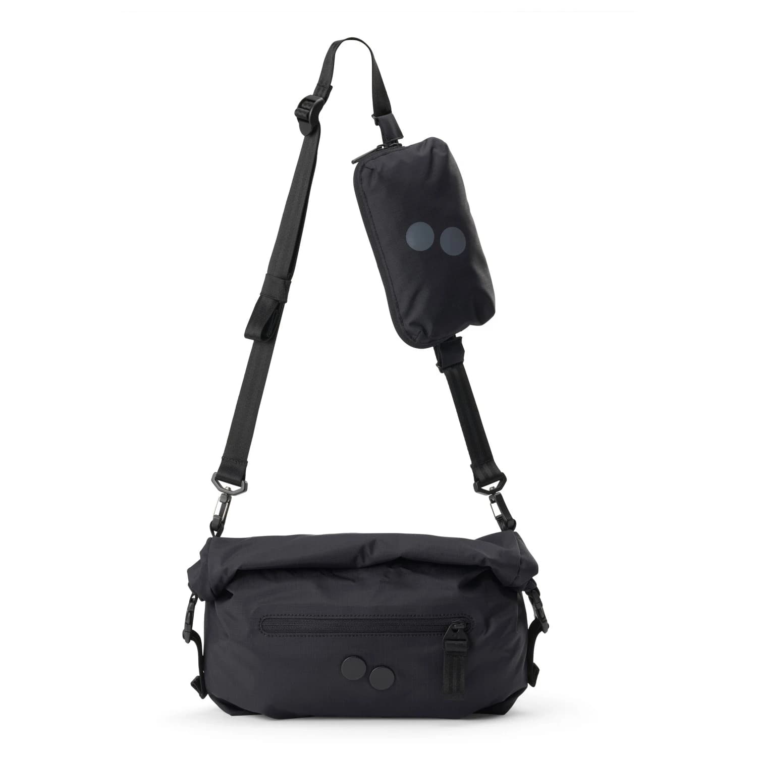 Чанта за рамо Pinqponq Aksel Solid 2+5 Shoulder bag - Rooted Black II