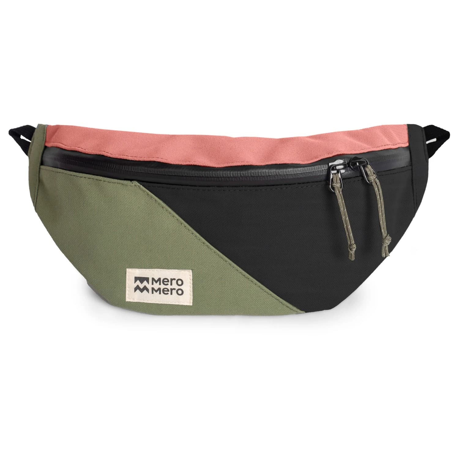 Чанта за кръст Meromero Mini-HoïAn Hipbag Hip bag - Cypress Green / Aubergine / Blossom Pink