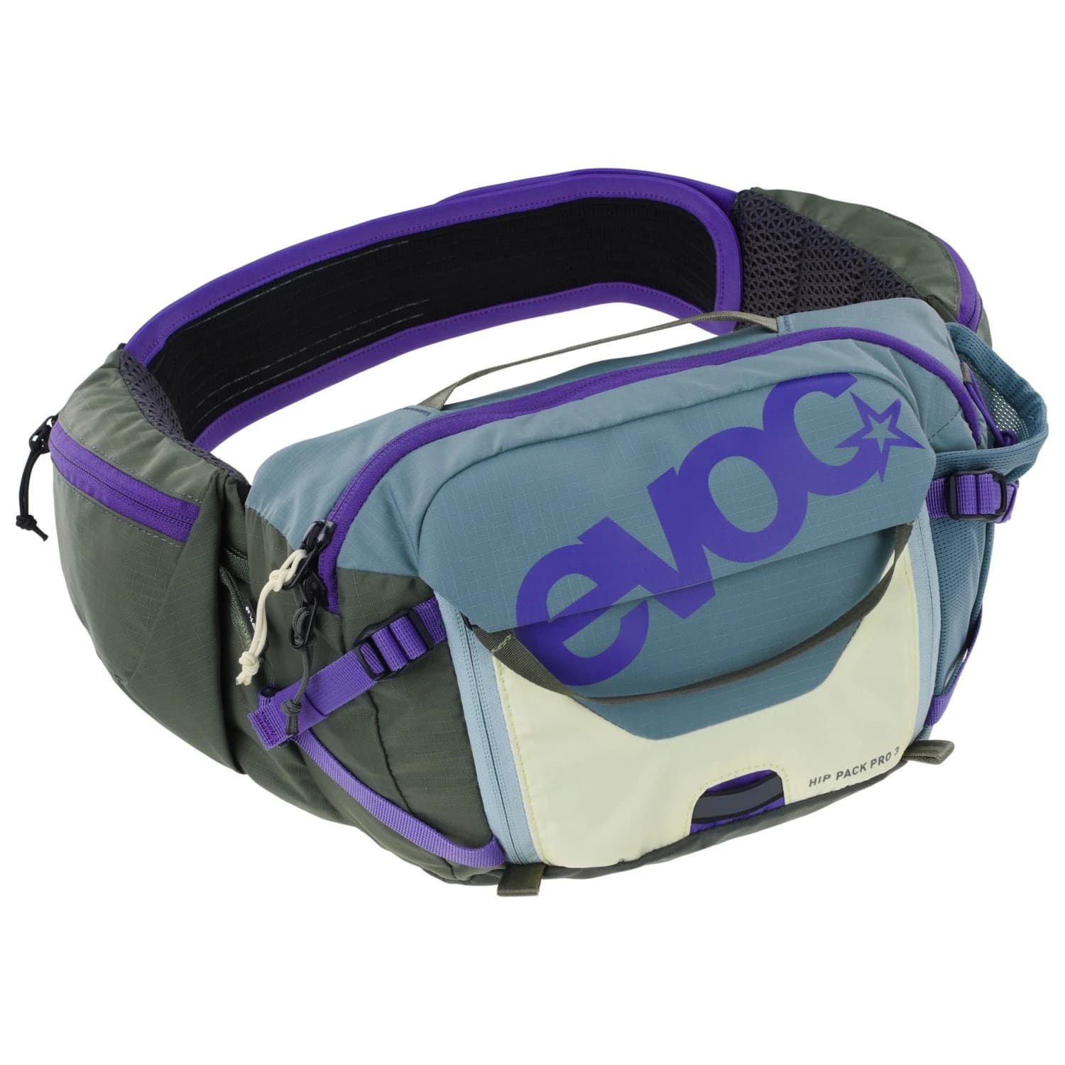 Чанта за кръст Evoc Hip Pack Pro 3 Hip bag - Steel / Violet / Dark Olive