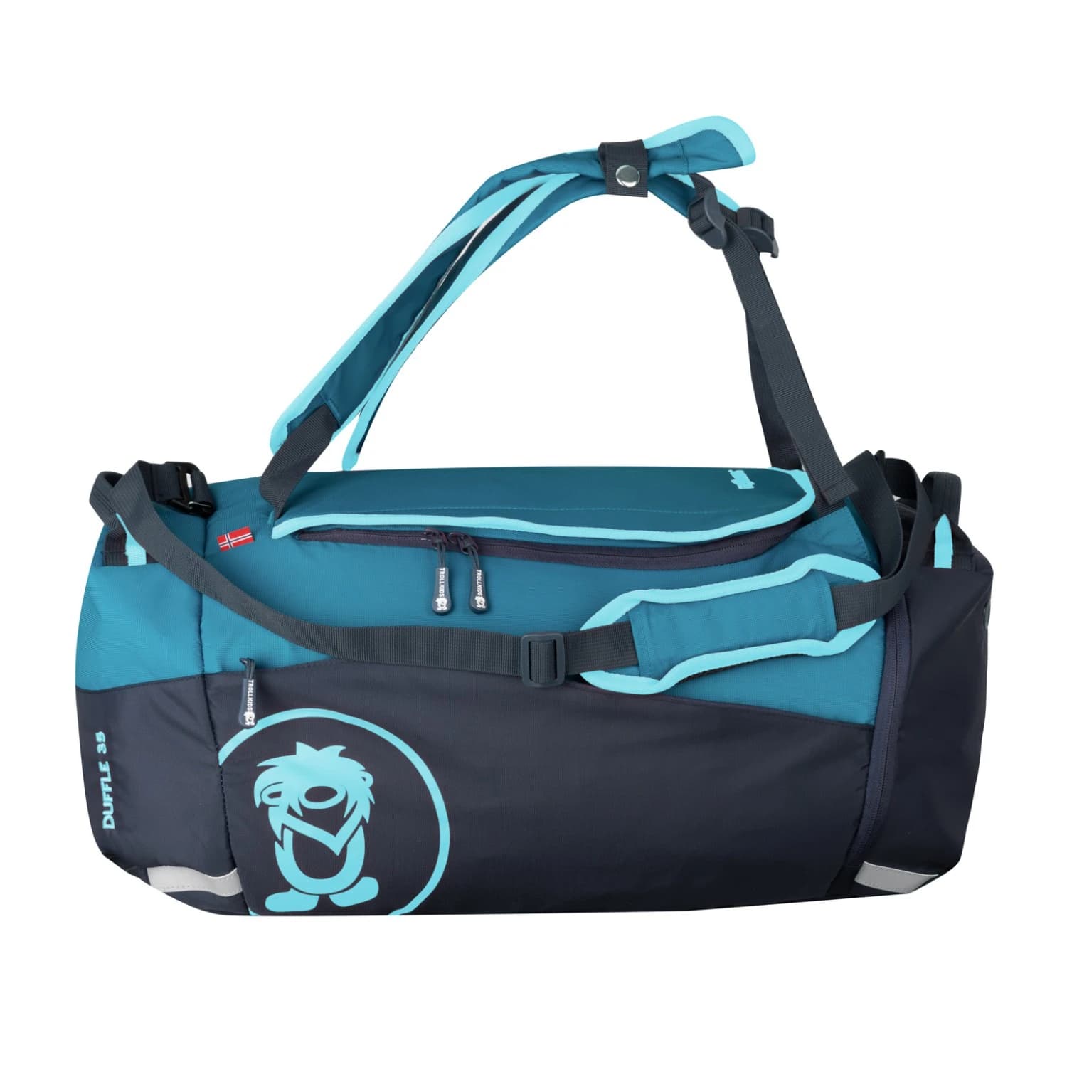 Детски сак Trollkids Kid's Duffle Bag Luggage - Dark Marine / Black / Arctic Blue