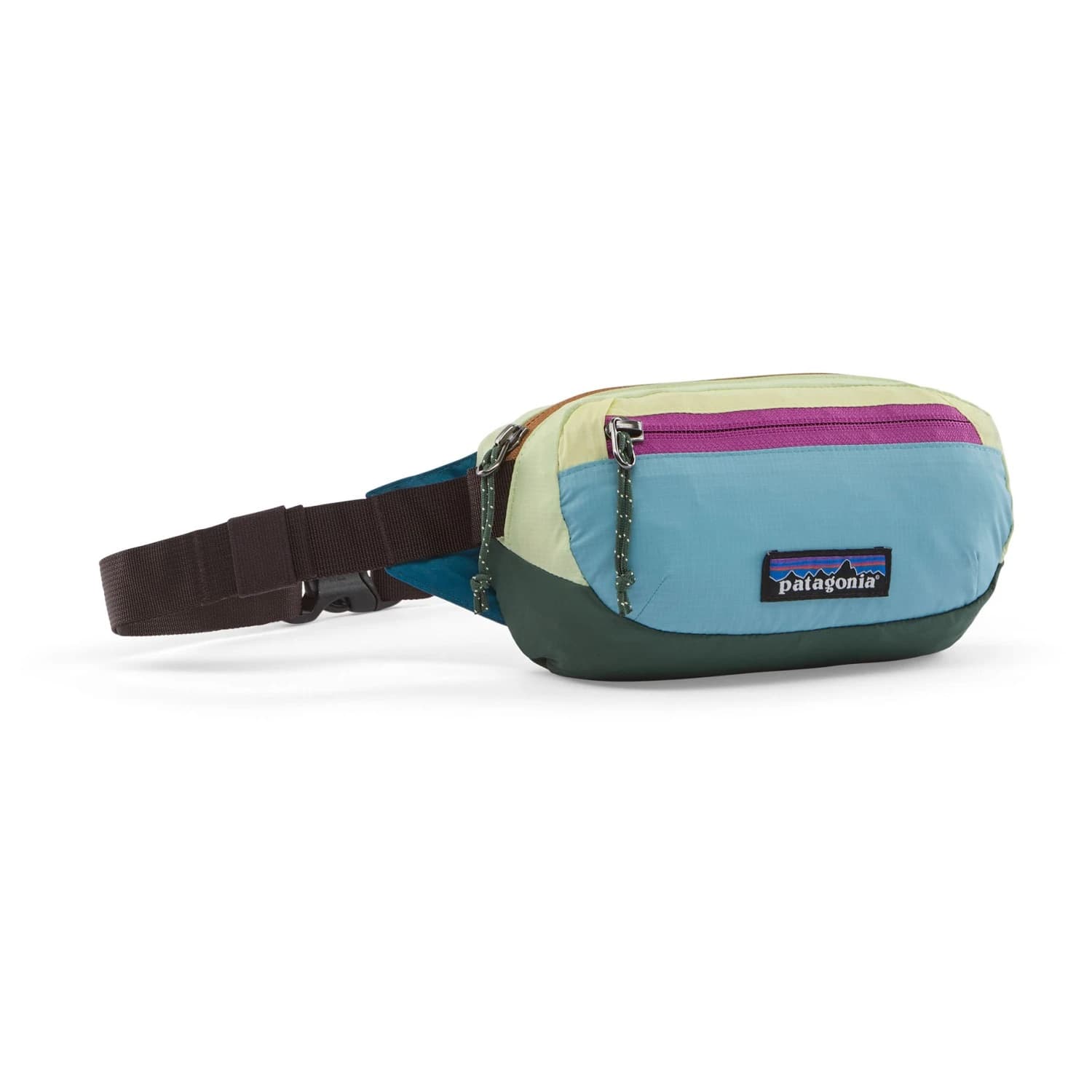 Чанта за кръст Patagonia Terravia Mini Hip Pack Hip bag - Patchwork: Snowmelt Blue
