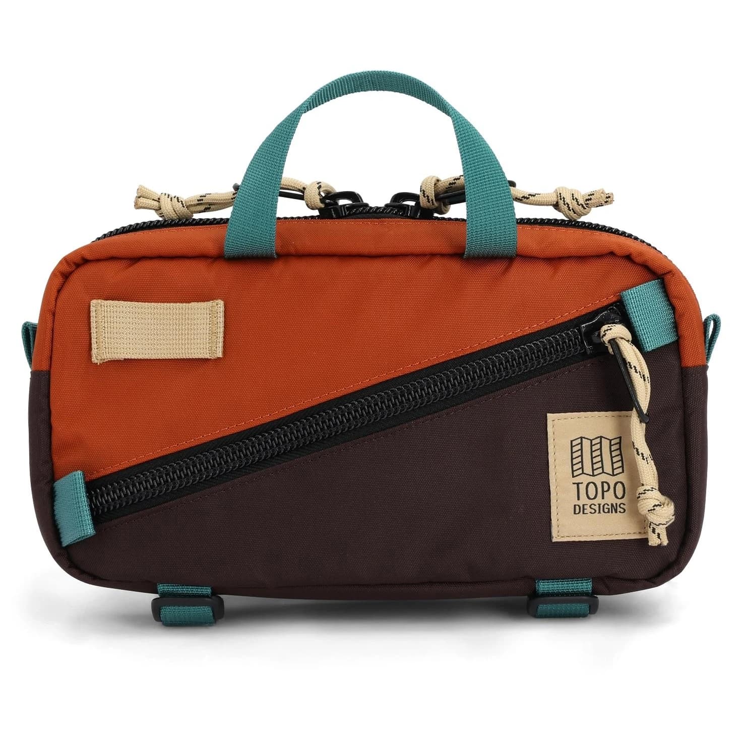 Чанта за кръст Topo designs Mini Quick Pack Hip bag - Clay / Chocolate