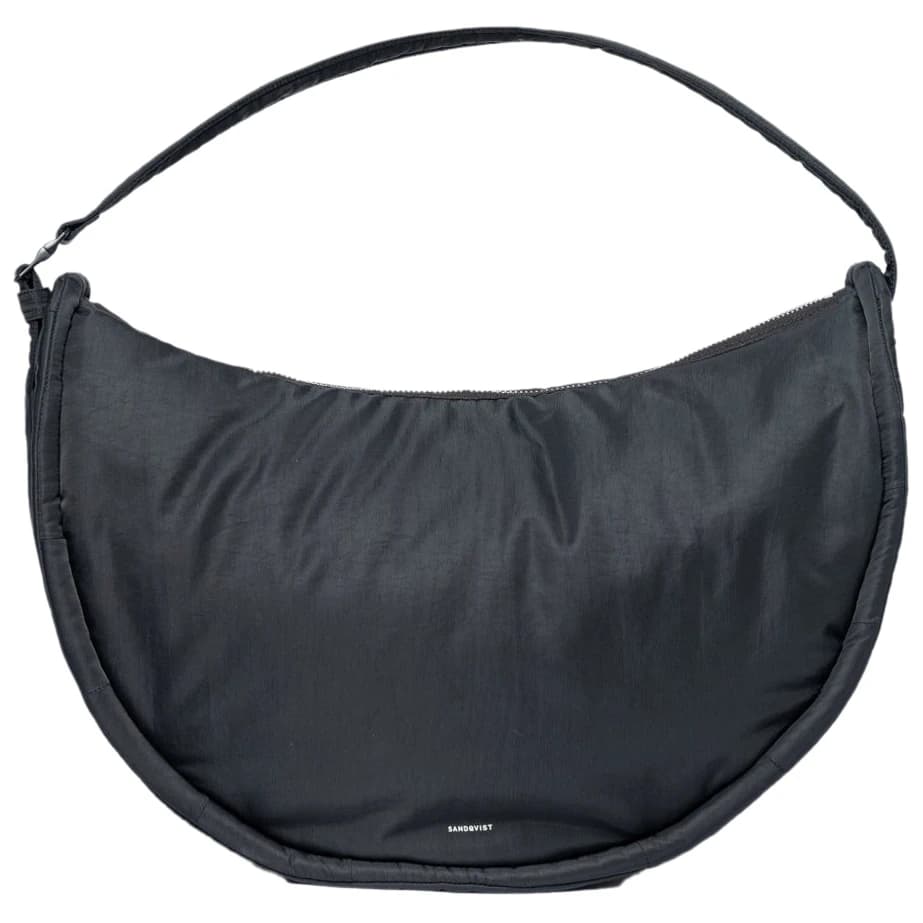 Чанта за рамо Sandqvist Curve Halfmoon Bag Shoulder bag - Black