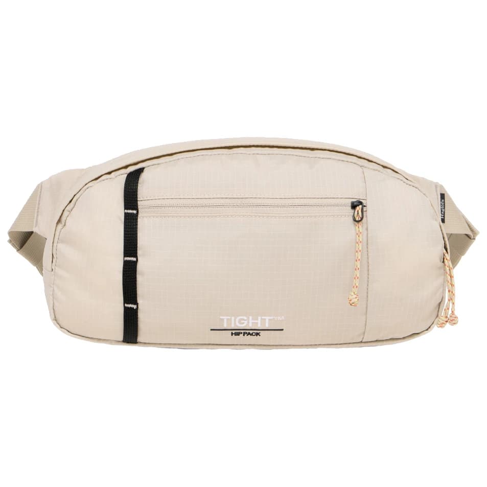 Чанта за кръст Haglöfs Tight Hip Pack 3,5 Hip bag - Chalk Beige / True Black