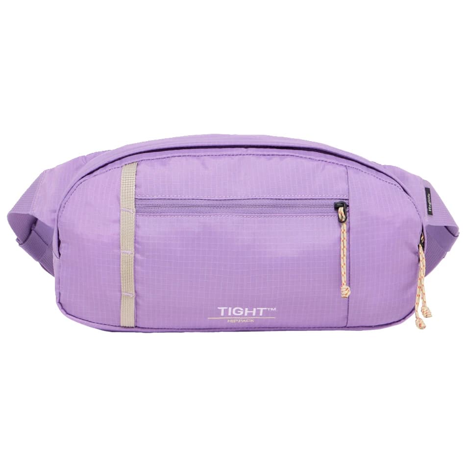 Чанта за кръст Haglöfs Tight Hip Pack 3,5 Hip bag - Purple Ice / Chalk Beige