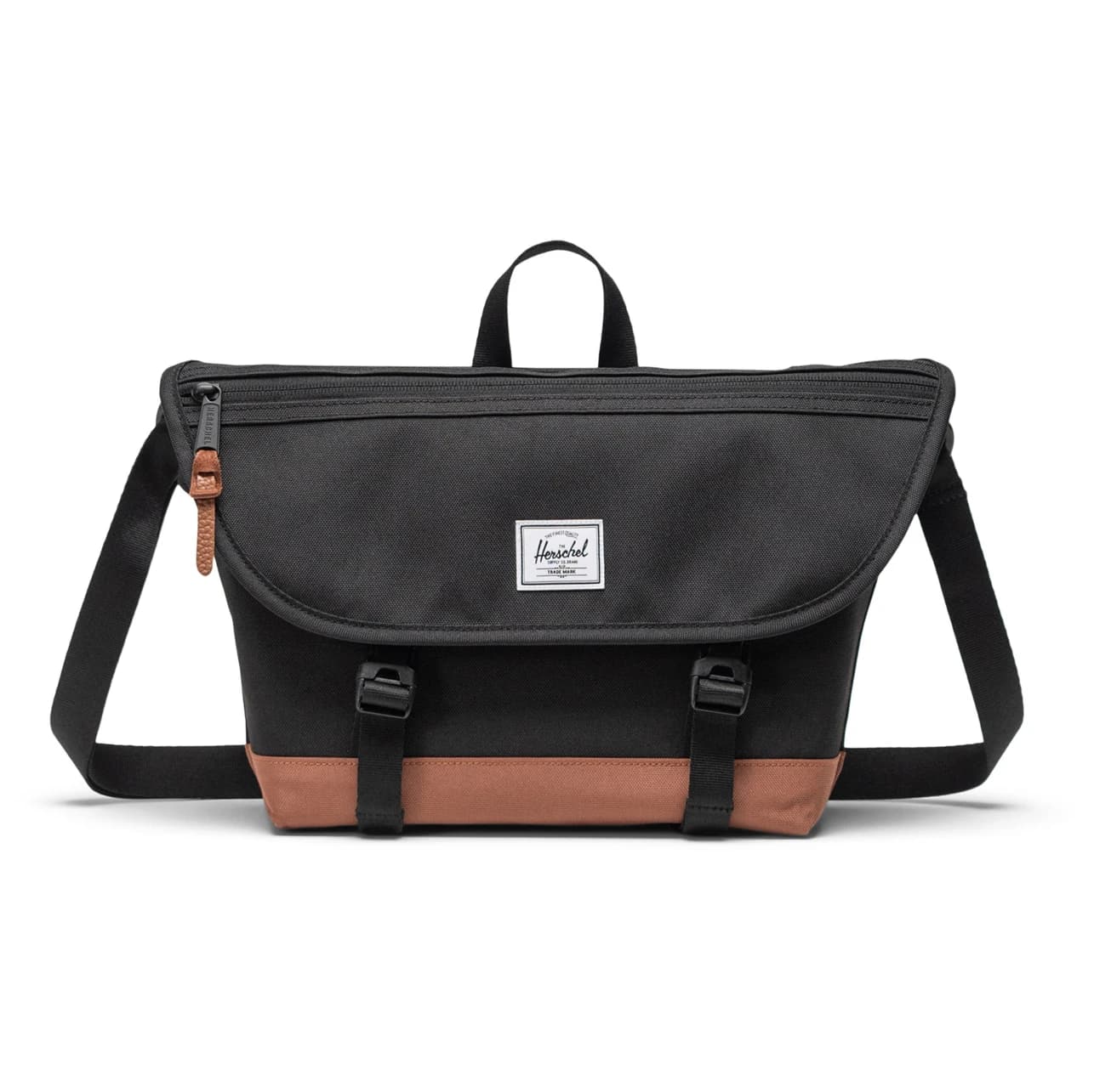 Чанта за рамо Herschel Cove Small Messenger Shoulder bag - Black / Saddle Brown