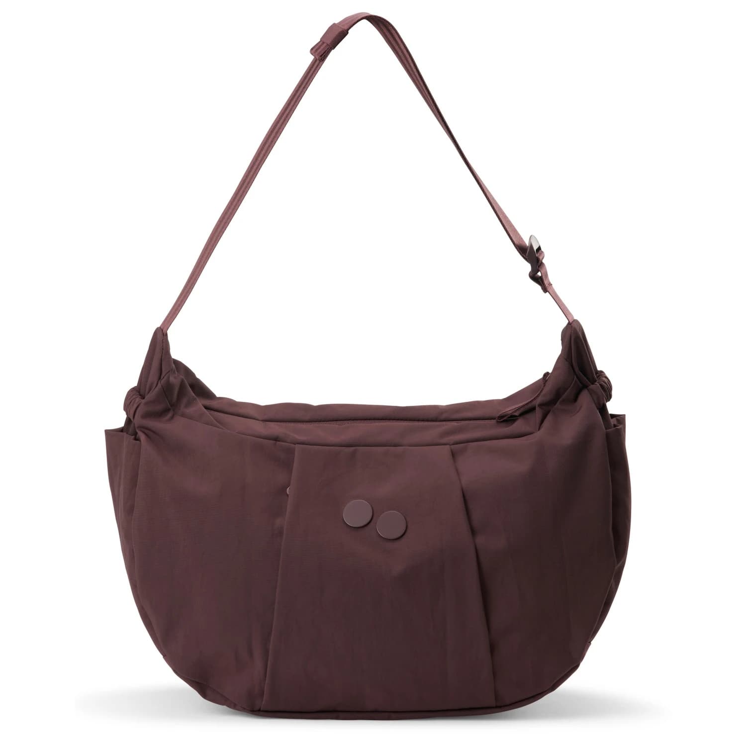 Чанта за рамо Pinqponq Krumm 22 Shoulder bag - Crinkle Mahagoni