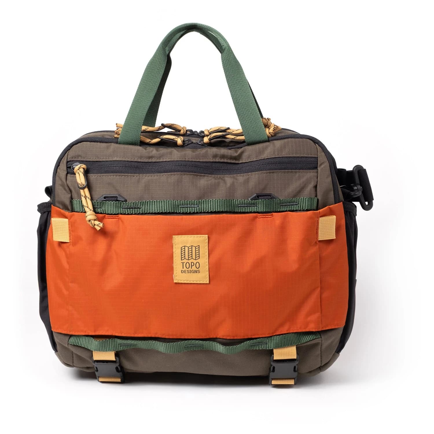 Чанта за рамо Topo designs Mountain Cross Bag 17 Shoulder bag - Woodland / Terracotta