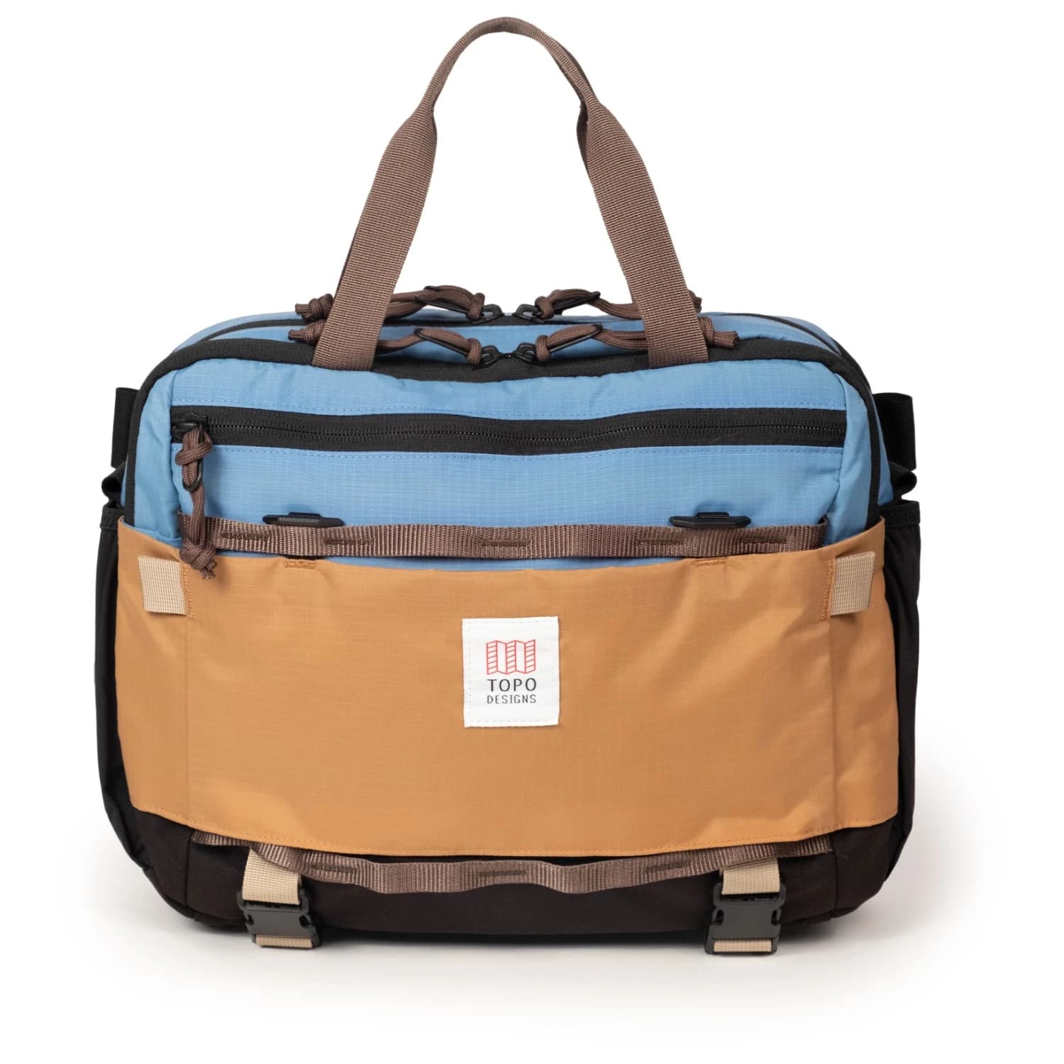 Чанта за рамо Topo designs Mountain Cross Bag 17 Shoulder bag - River Blue / Brown Oak