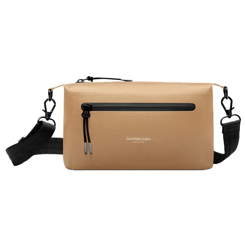 Чанта за рамо Gaston luga Lightweight DuoSeal Crossbody Shoulder bag - Latte