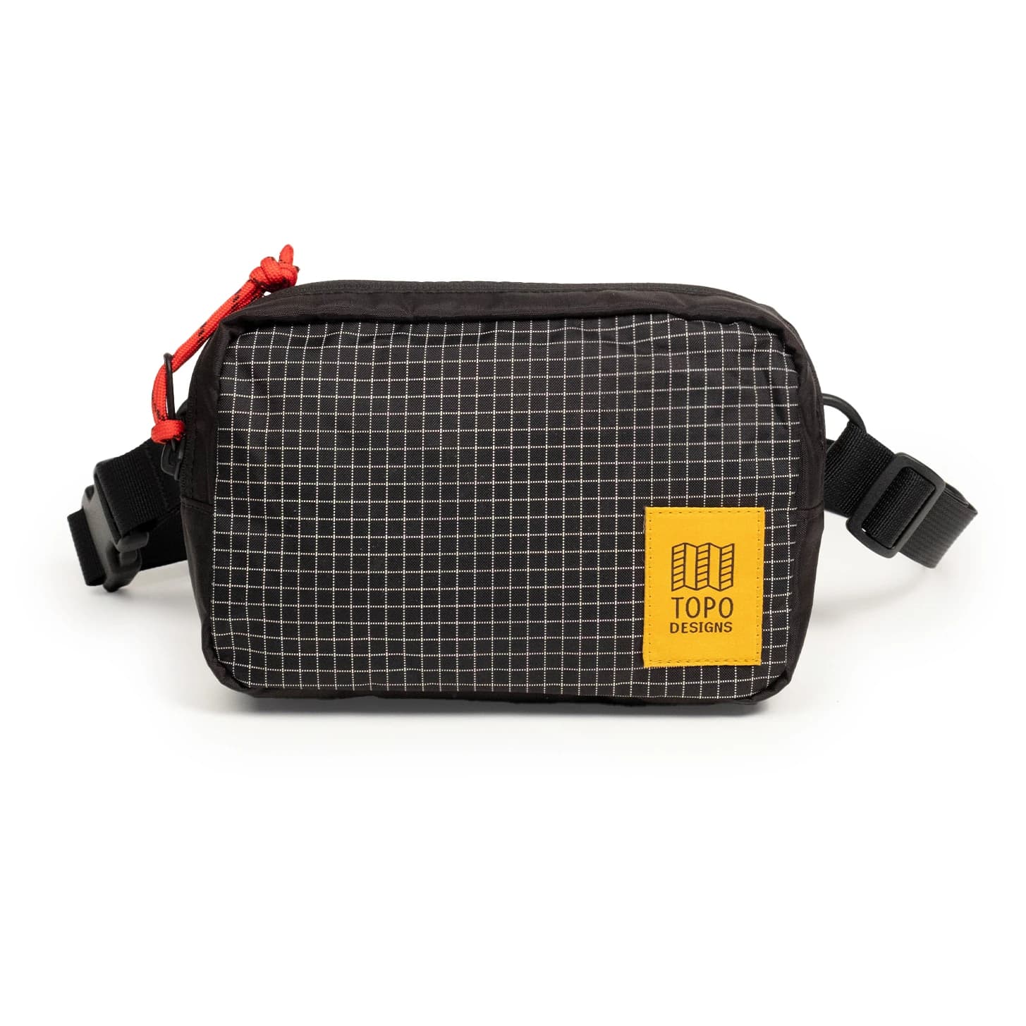 Чанта за рамо Topo designs Ripstop Belt Bag Shoulder bag - Black / Grid