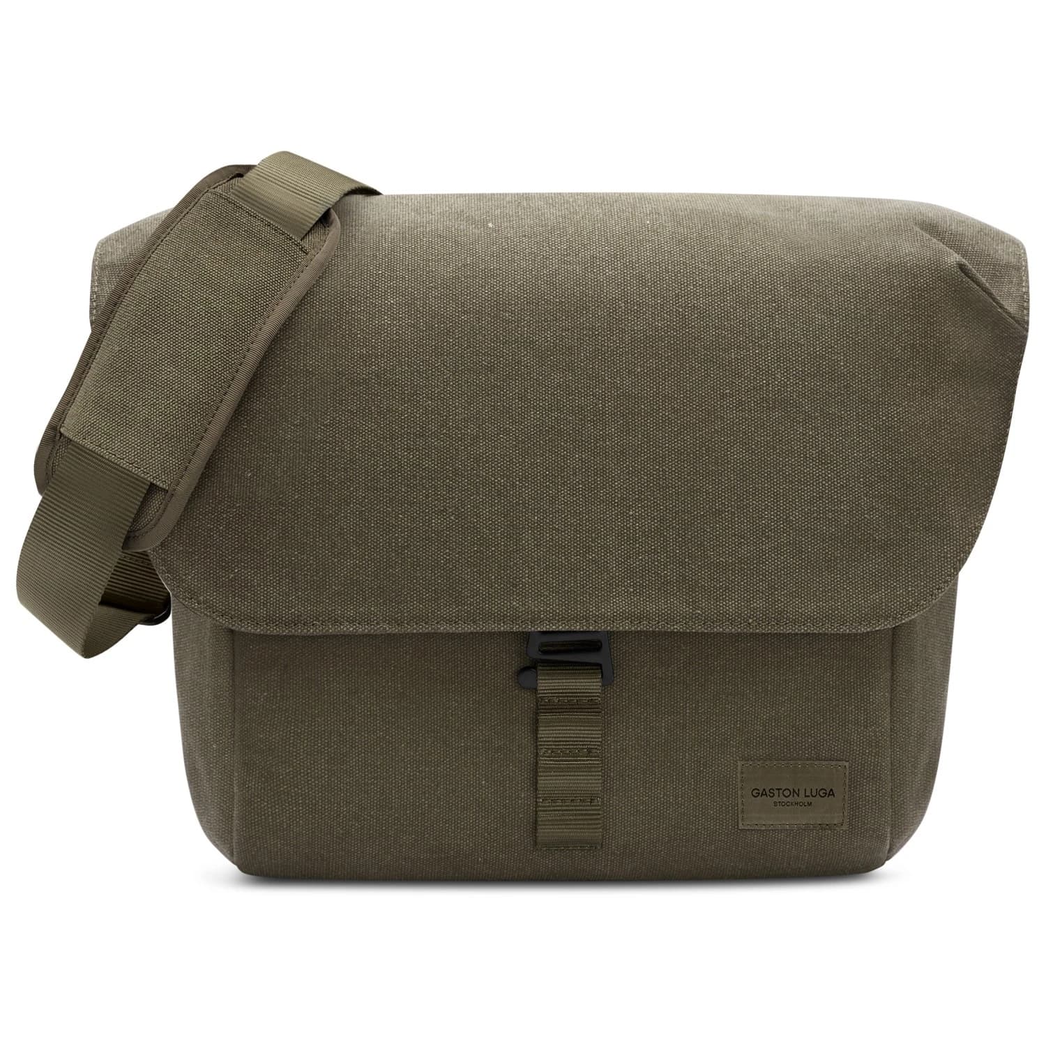 Чанта за рамо Gaston luga Spläsh Messenger Weave Shoulder bag - Weave Fern Green