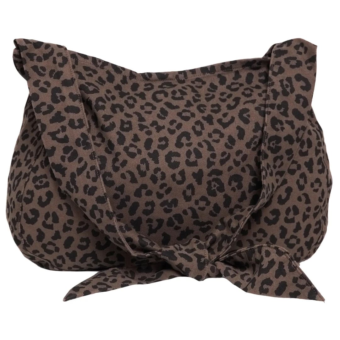 Чанта за рамо Mazine Printed Denim Shoulder Bag - Chocolate Brown / Printed