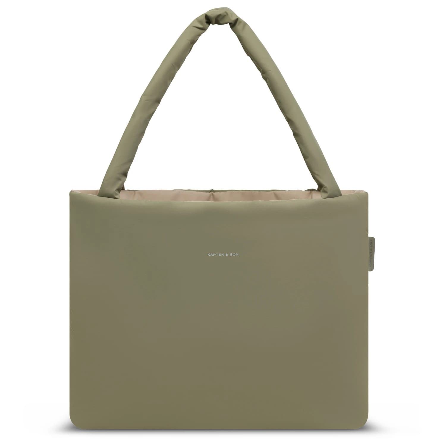 Чанта за рамо Kapten & son Women's Norva 2in1 Shopper 23 Shoulder bag - Soft Khaki / Dusty Sand