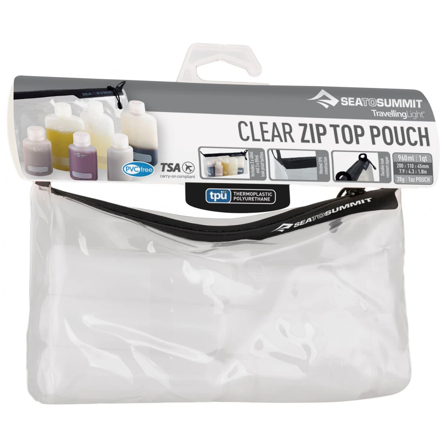 Тоалетен несесер Sea to summit TPU Clear Ziptop Pouch Wash bag - Clear