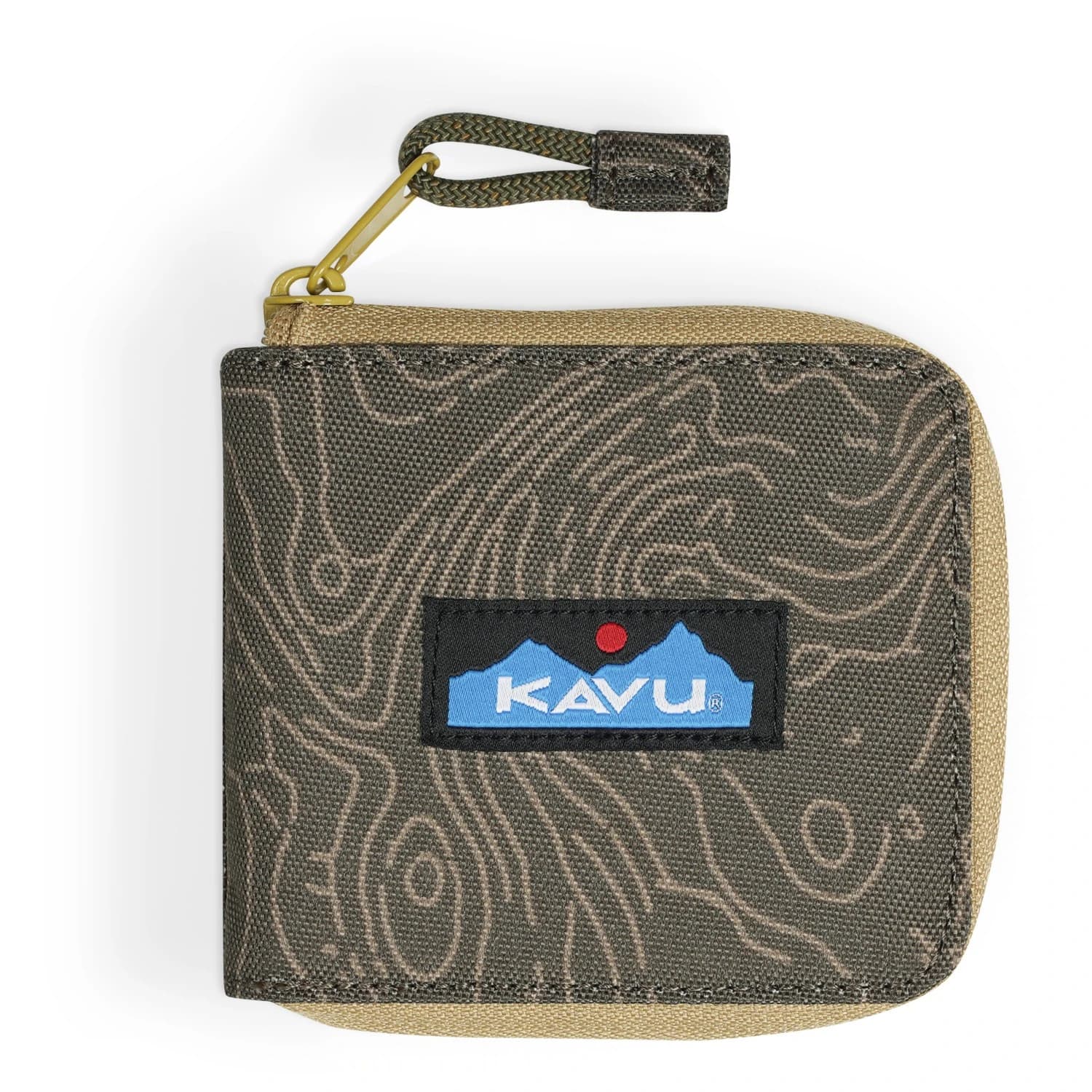 Портфейл Kavu Zip Around Wallet - Olive Topo