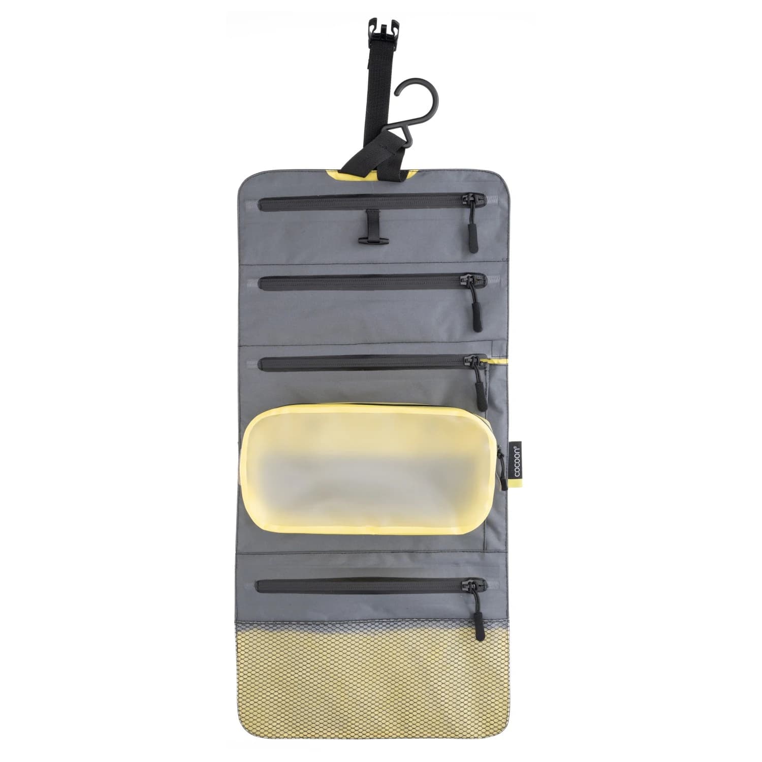 Тоалетен несесер Cocoon Hanging Toiletry Kit Minimalist Wash bag - Grey / Black / Yellow