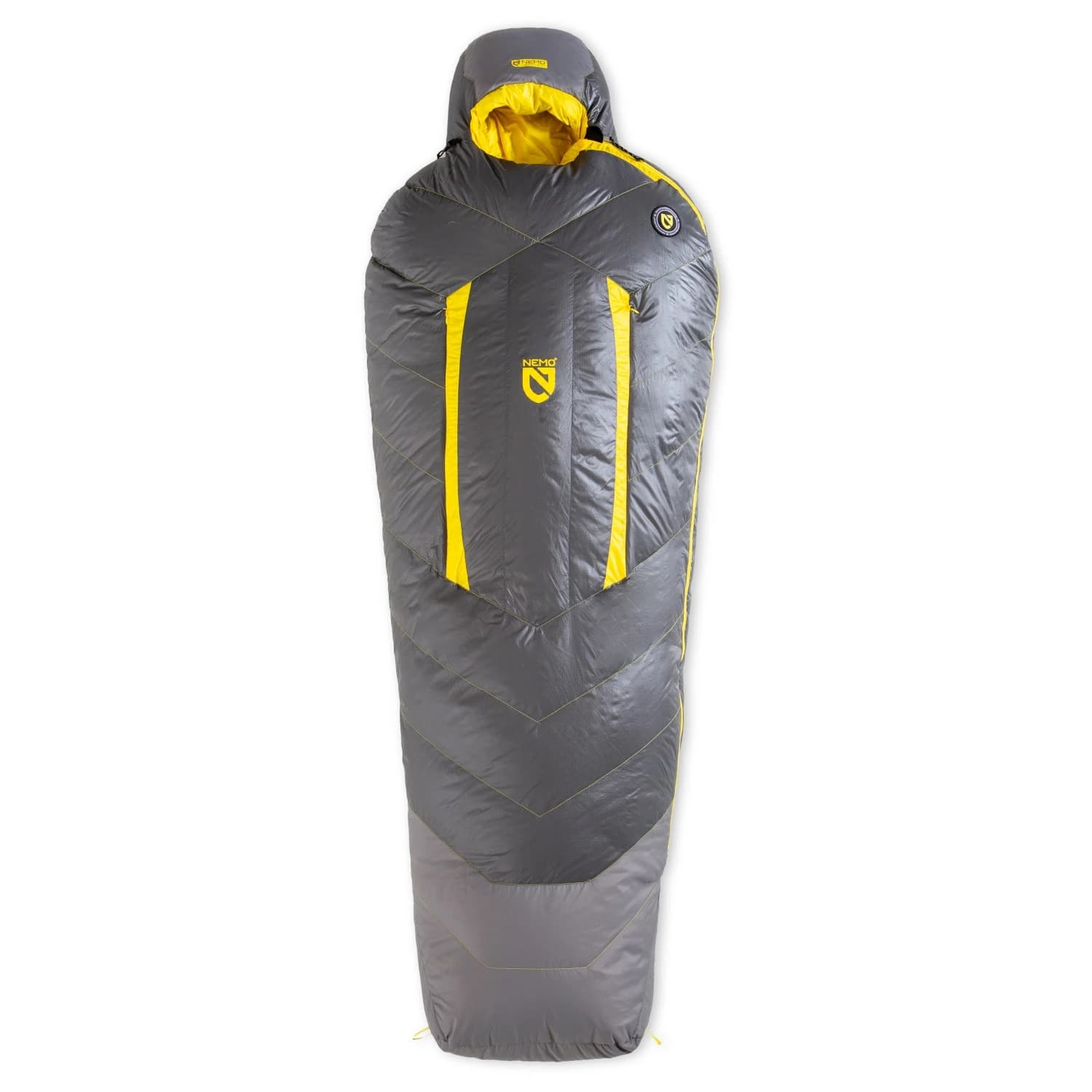 Пухен спален чувал Nemo Sonic 0 Down sleeping bag - Goodnight Grey / Goldfinch