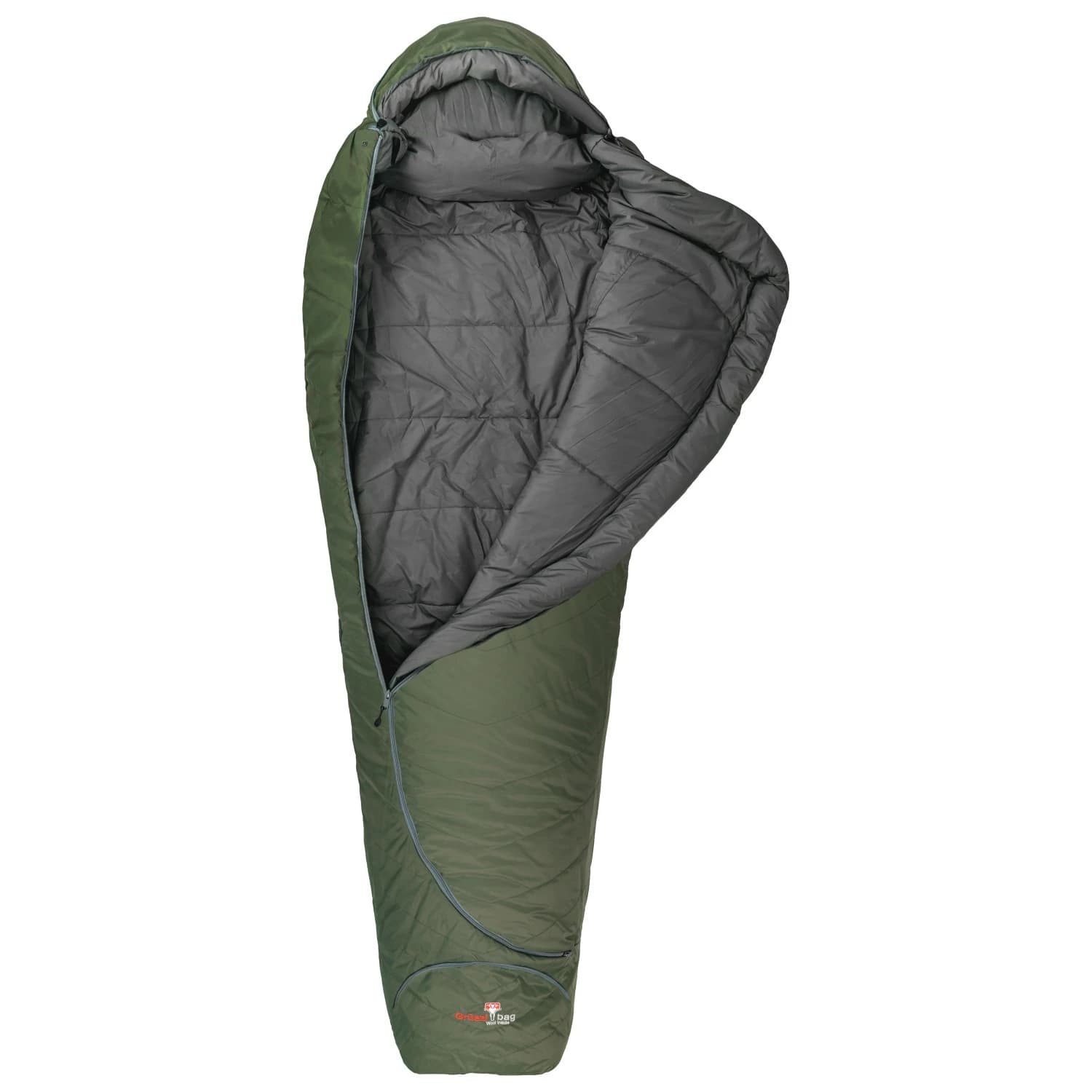 Пухен спален чувал Grüezi bag Biopod Wolle Survival Ice Down sleeping bag - Greenery