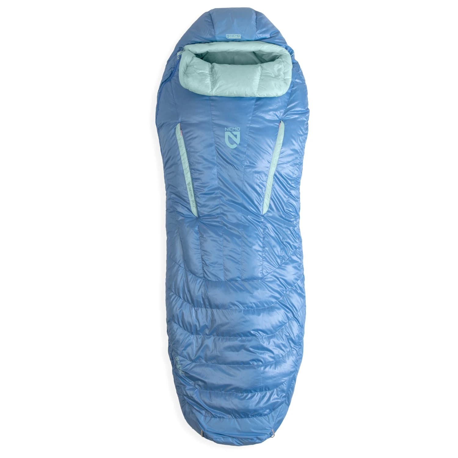 Дамски пухен спален чувал Nemo Women's Riff 30 Endless Promise Down sleeping bag - Azure