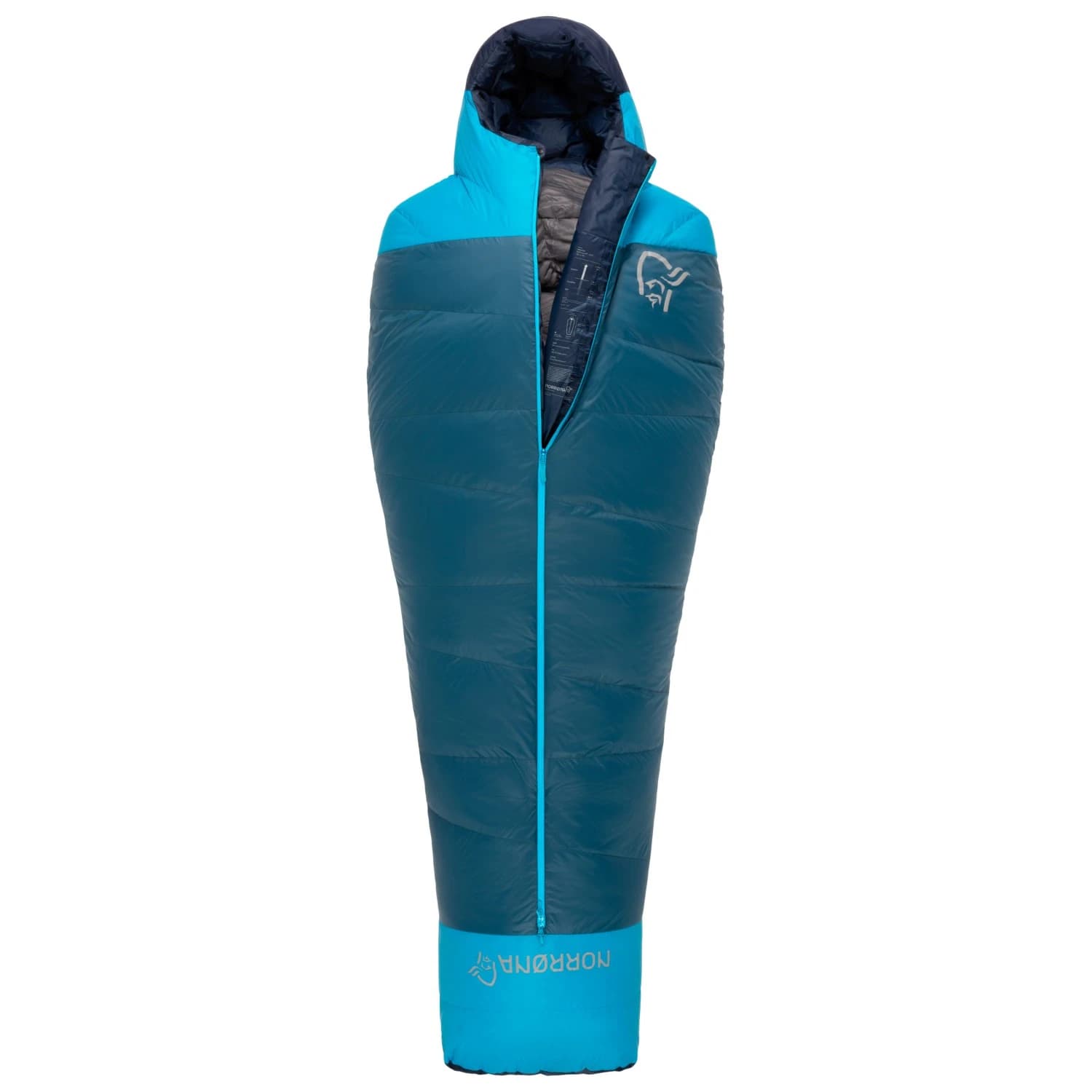 Пухен спален чувал Norrøna Falketind Down800 -10C Sleeping Bag 185 Down sleeping bag - Deep Dive