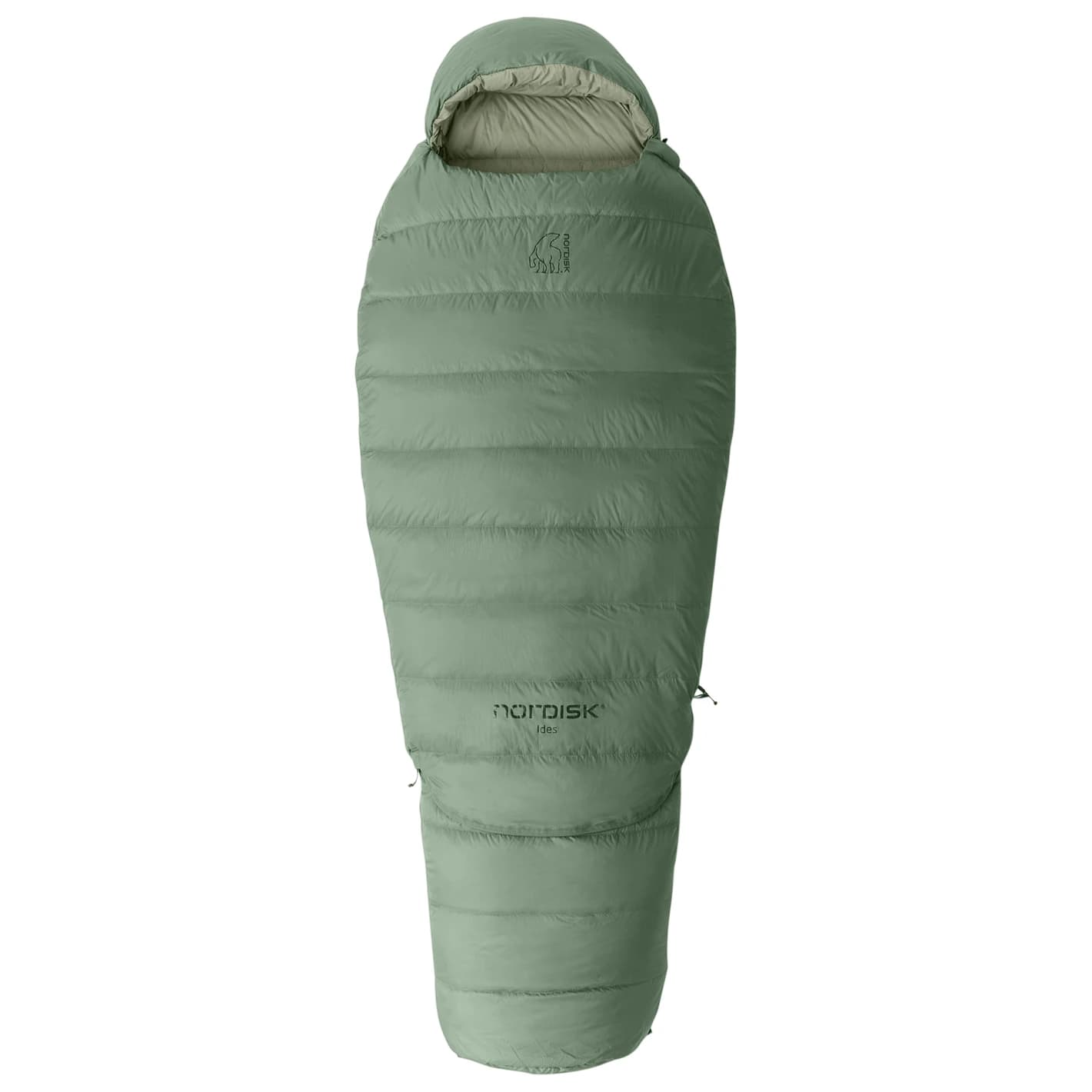 Детски пухен спален чувал Nordisk Kid's Ides Junior Mummy Sleeping Bag Down sleeping bag - Hedge Green
